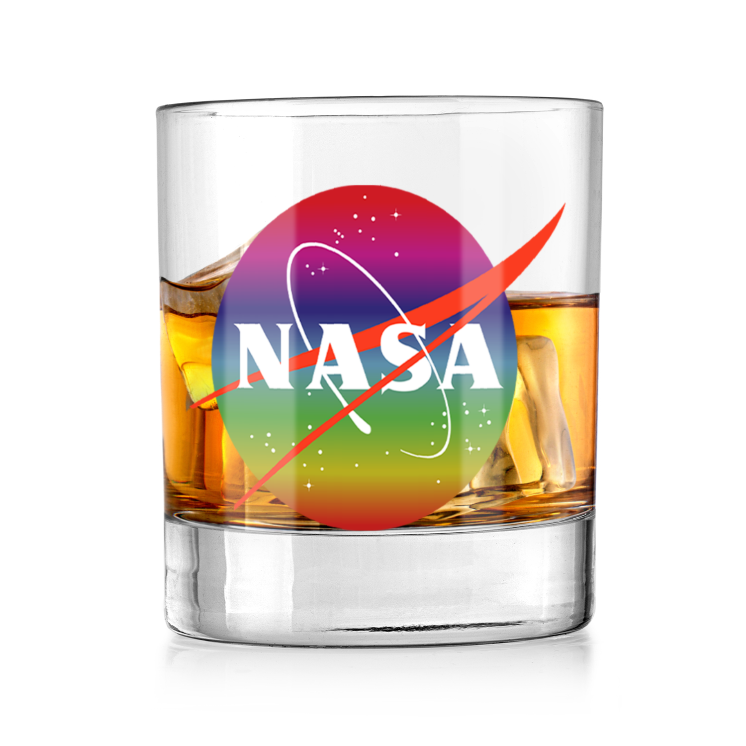 NASA Rainbow Whiskey Tumbler