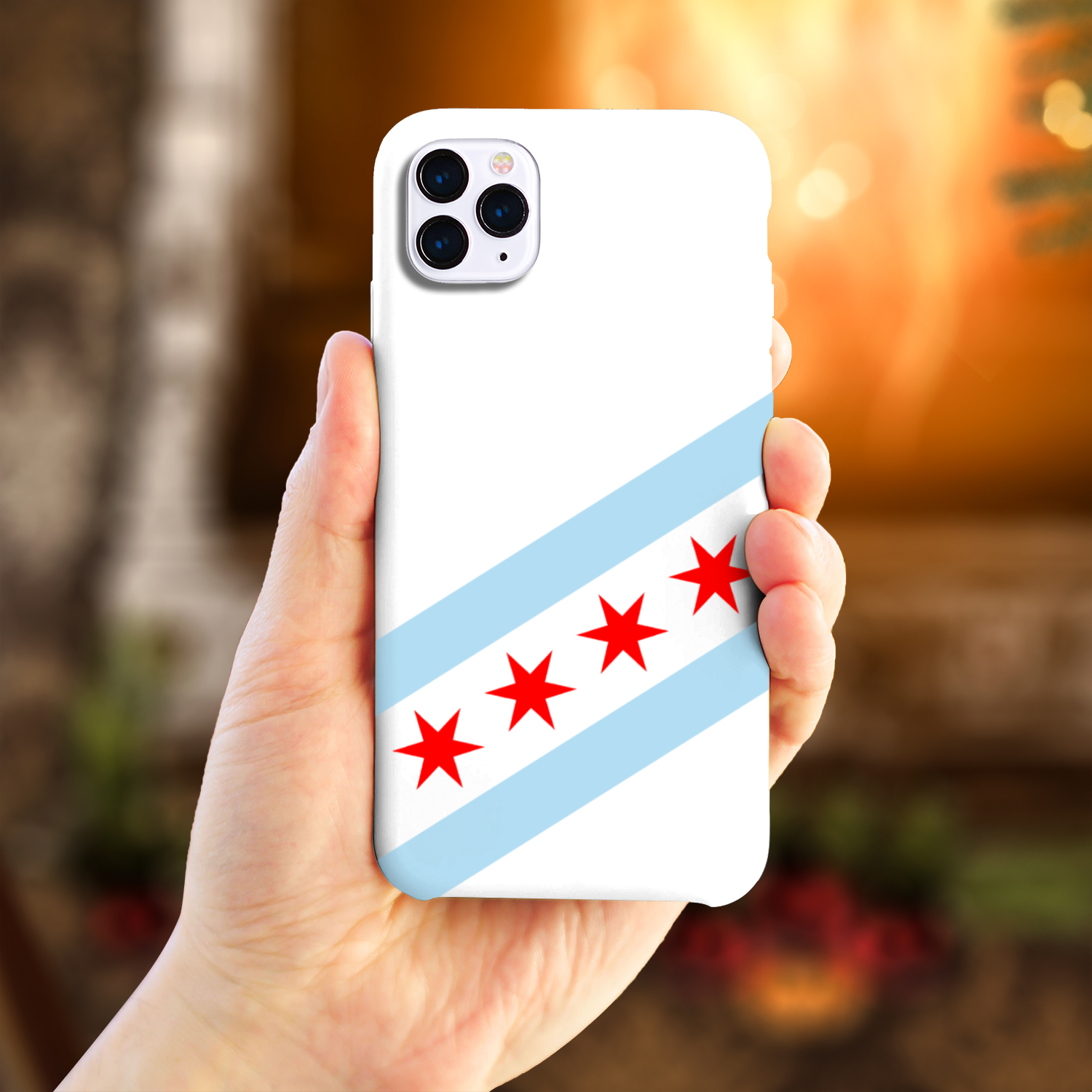 Chicago Flag Slim Phone Case