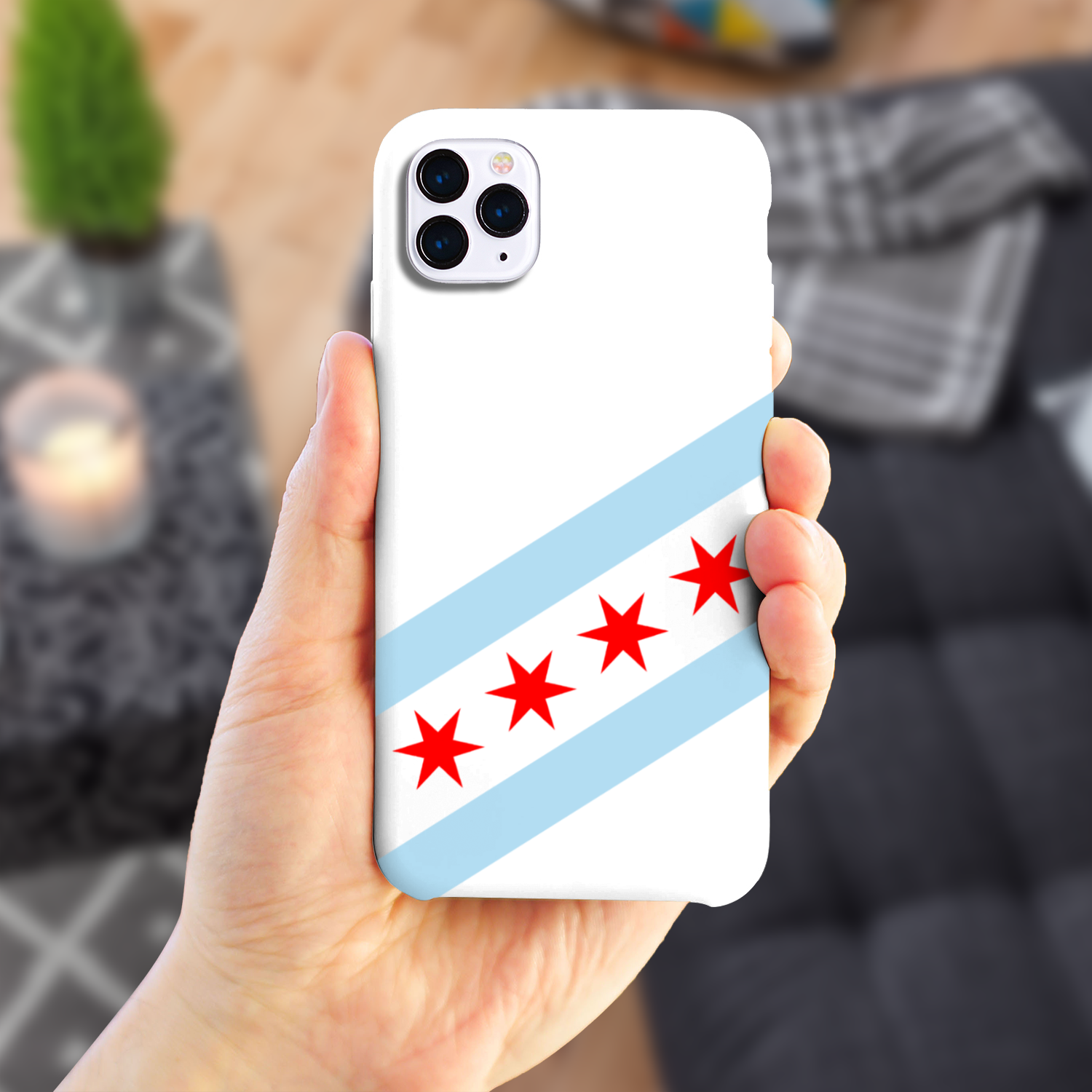 Chicago Flag Slim Phone Case