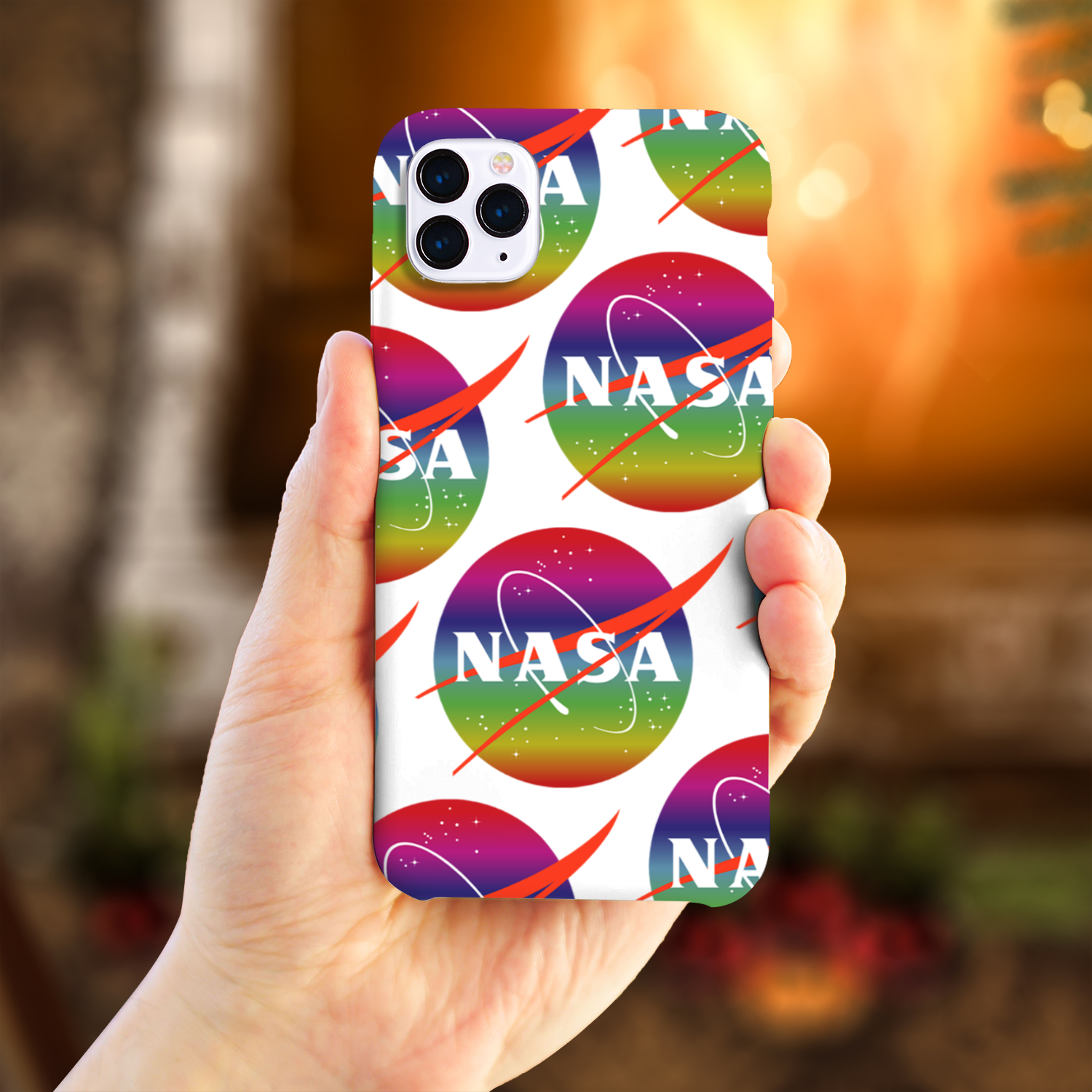 NASA Rainbow Slim Phone Case