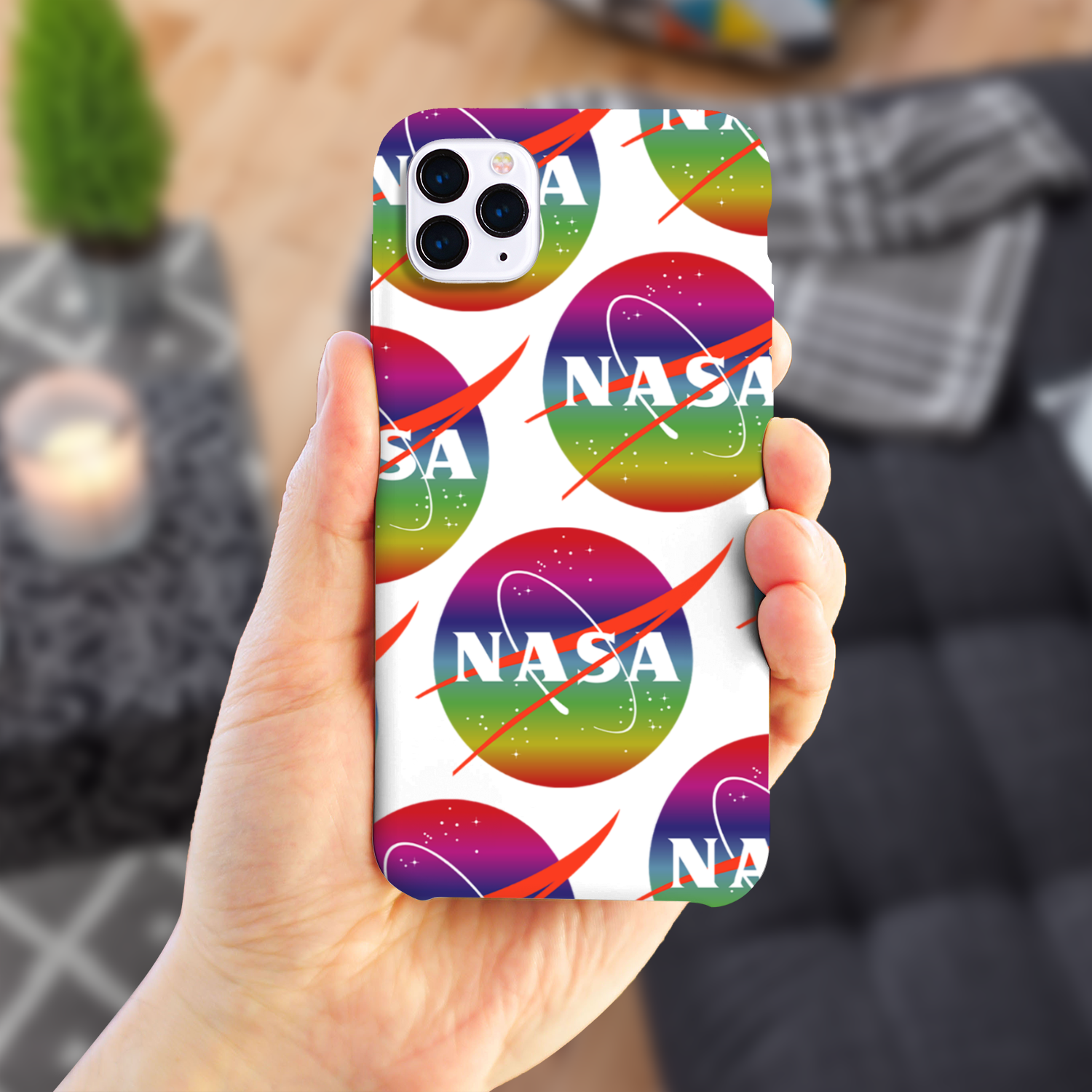 NASA Rainbow Slim Phone Case