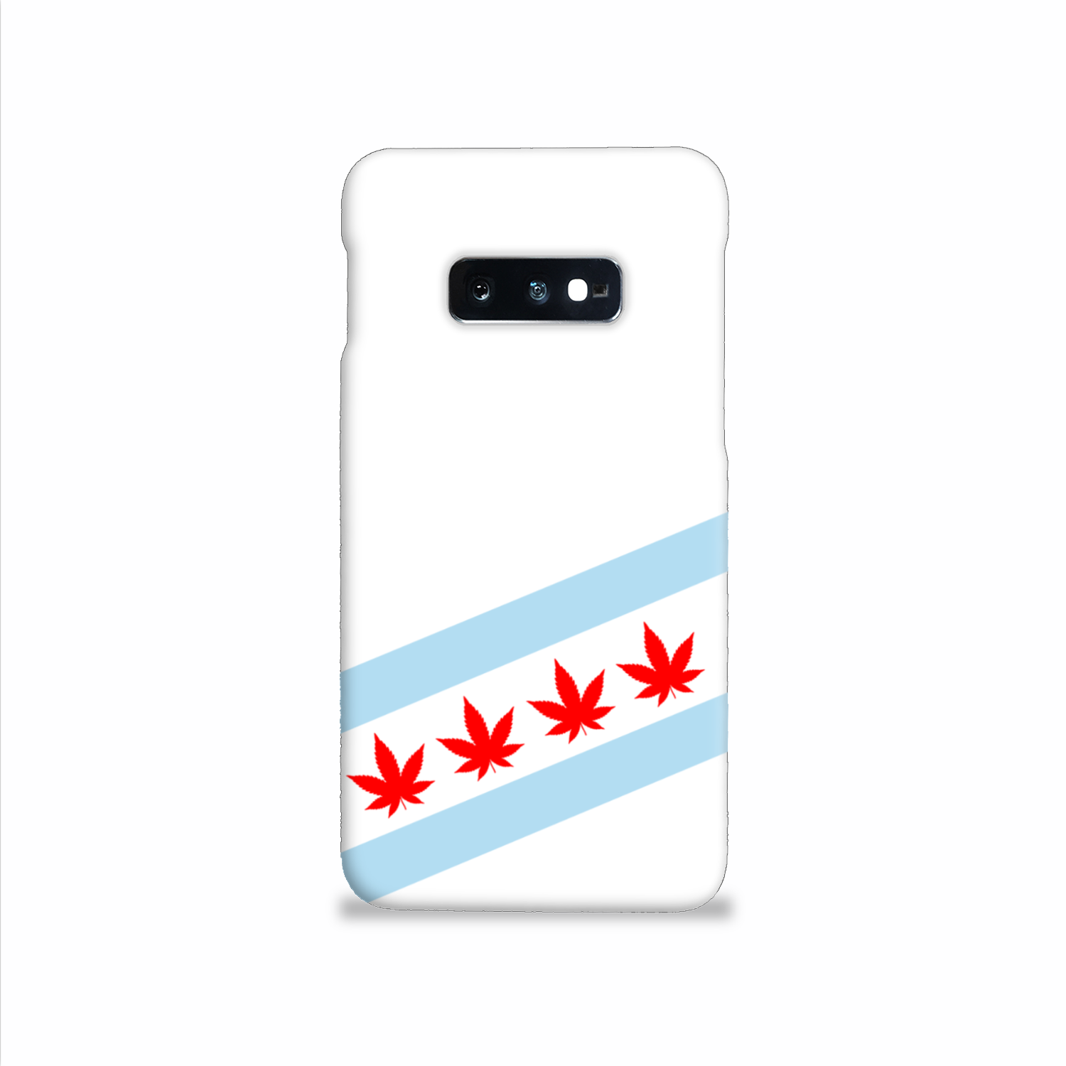 Chicago Flag Four Pot Leaf Slim Phone Case