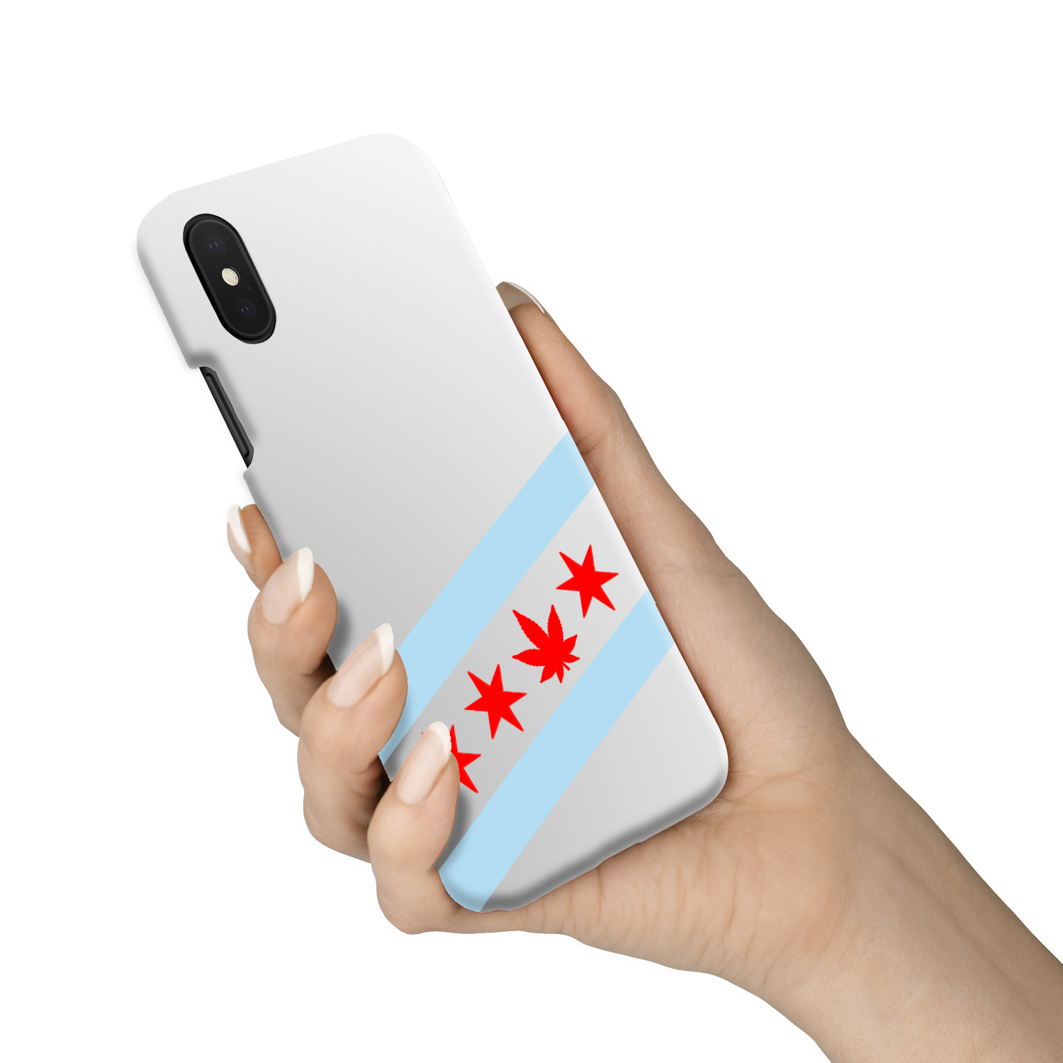 Chicago Flag Single Pot Leaf Slim Phone Case