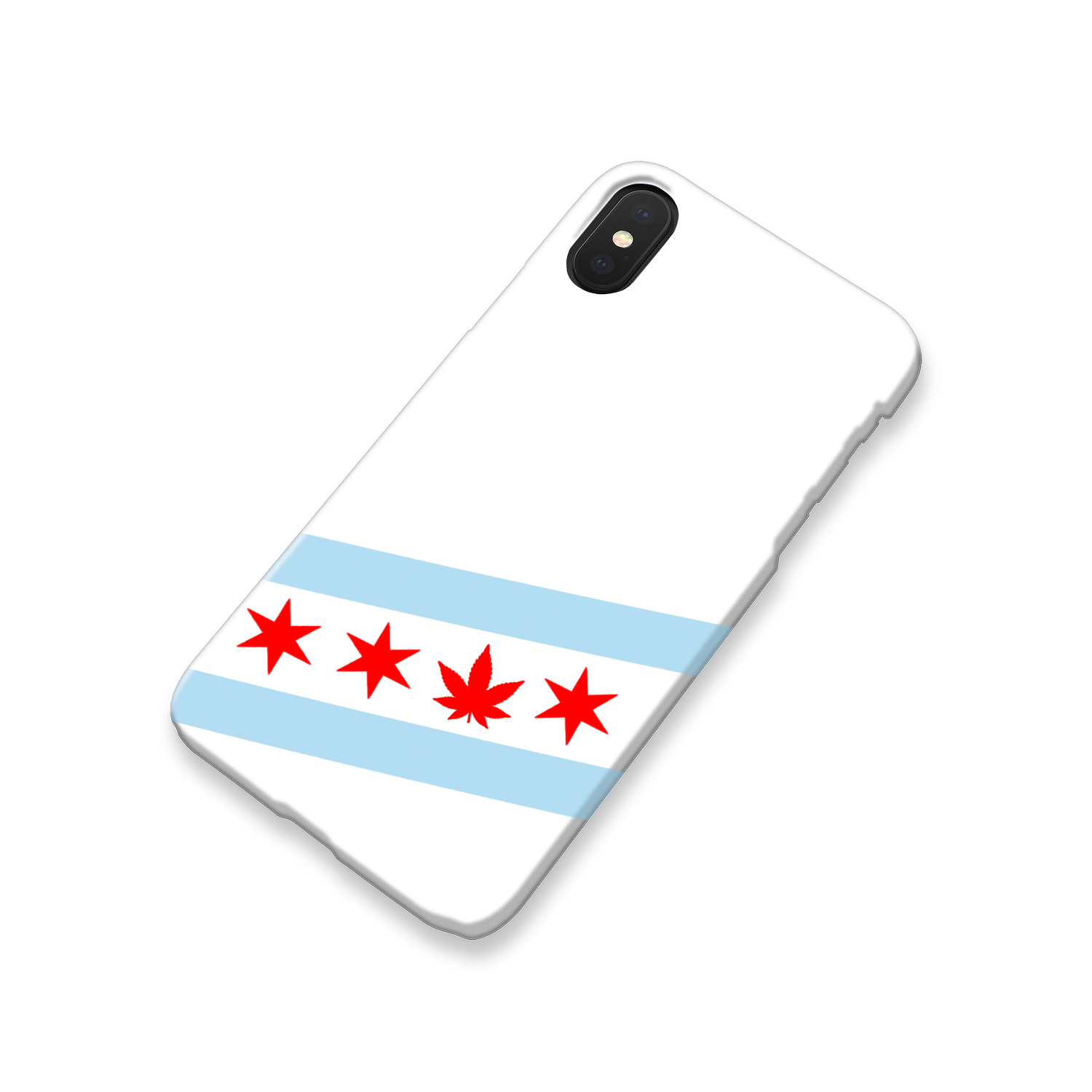 Chicago Flag Single Pot Leaf Slim Phone Case