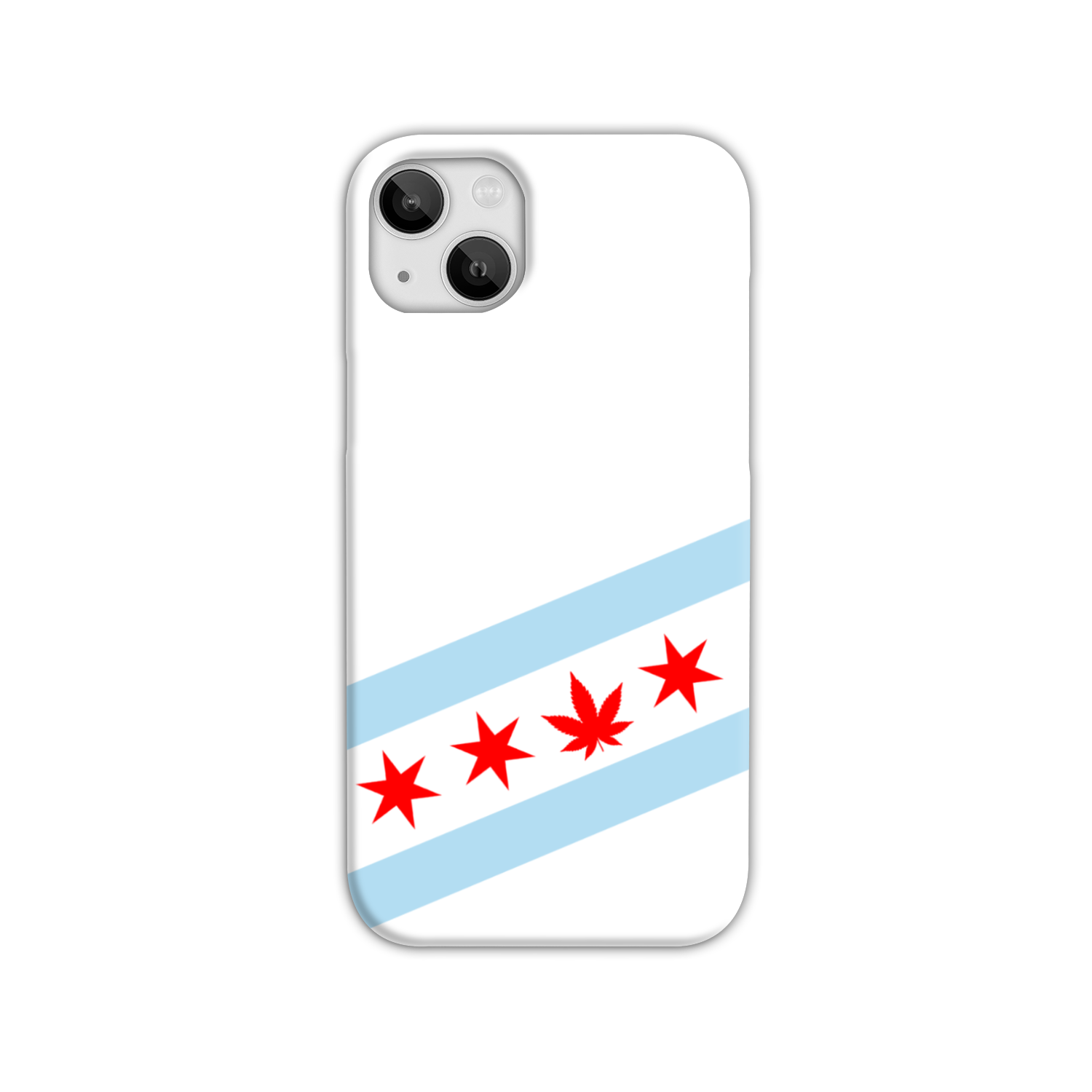 Chicago Flag Single Pot Leaf Slim Phone Case