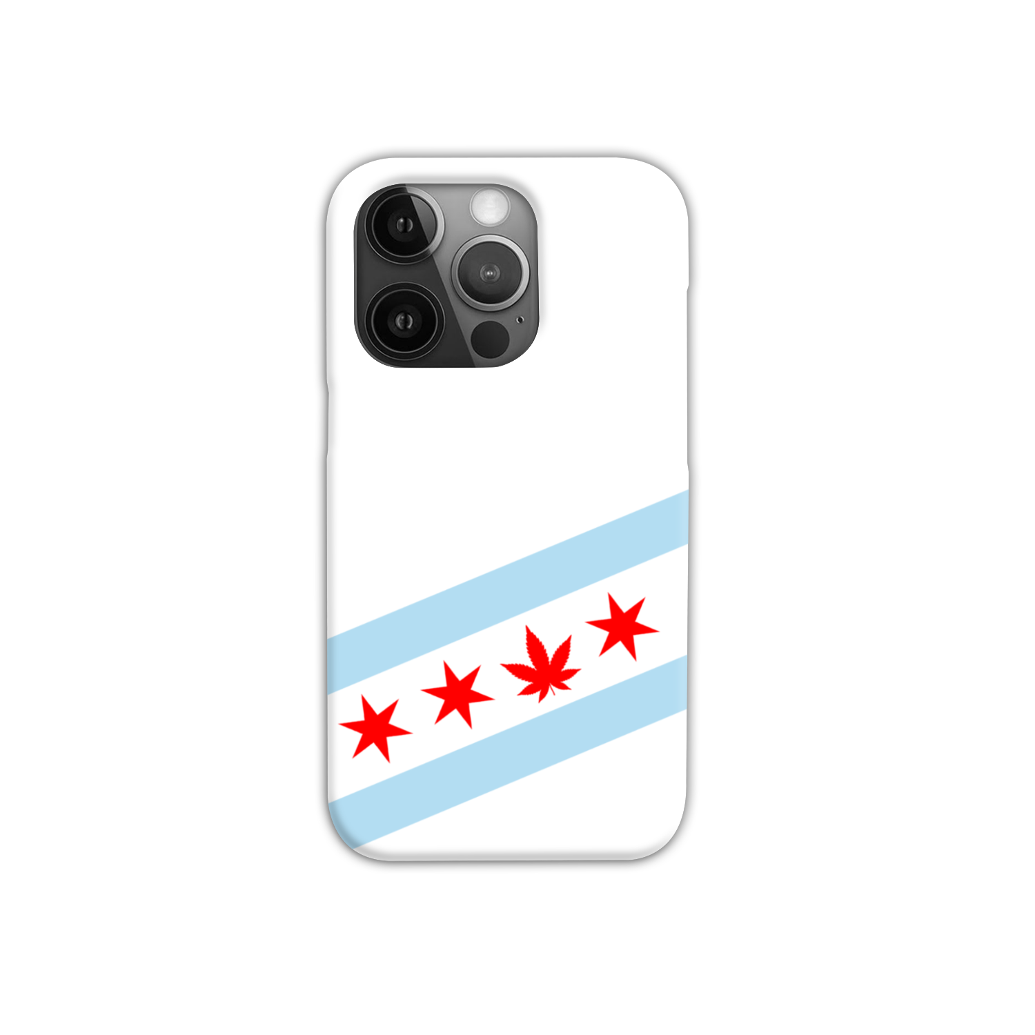 Chicago Flag Single Pot Leaf Slim Phone Case