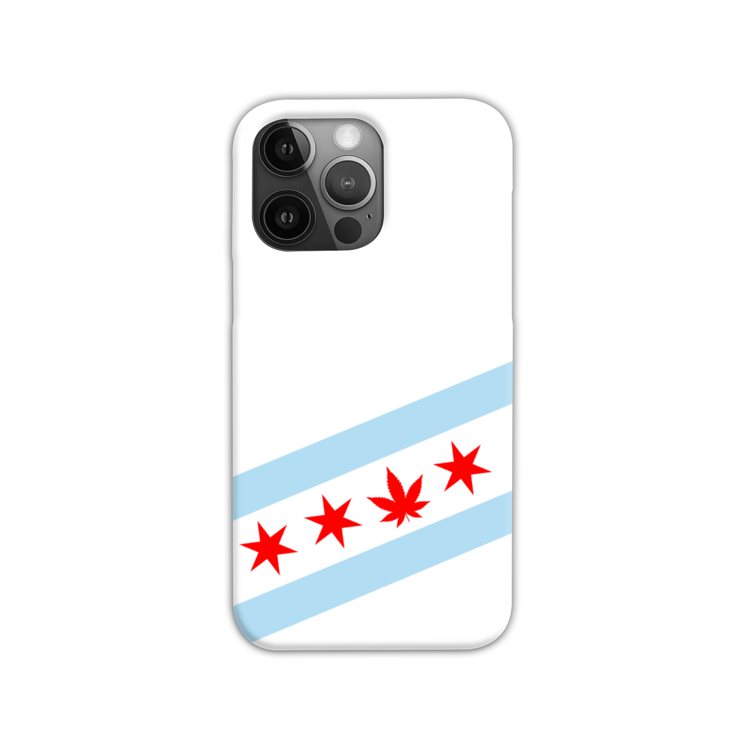 Chicago Flag Single Pot Leaf Slim Phone Case