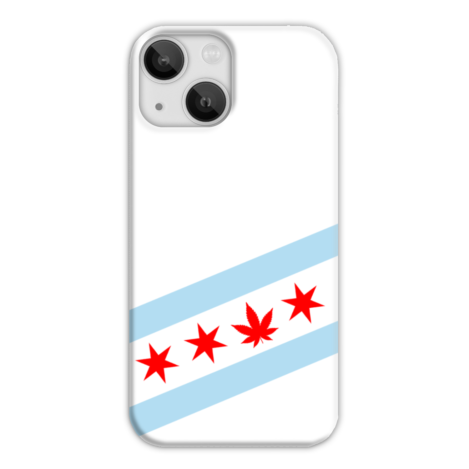 Chicago Flag Single Pot Leaf Slim Phone Case