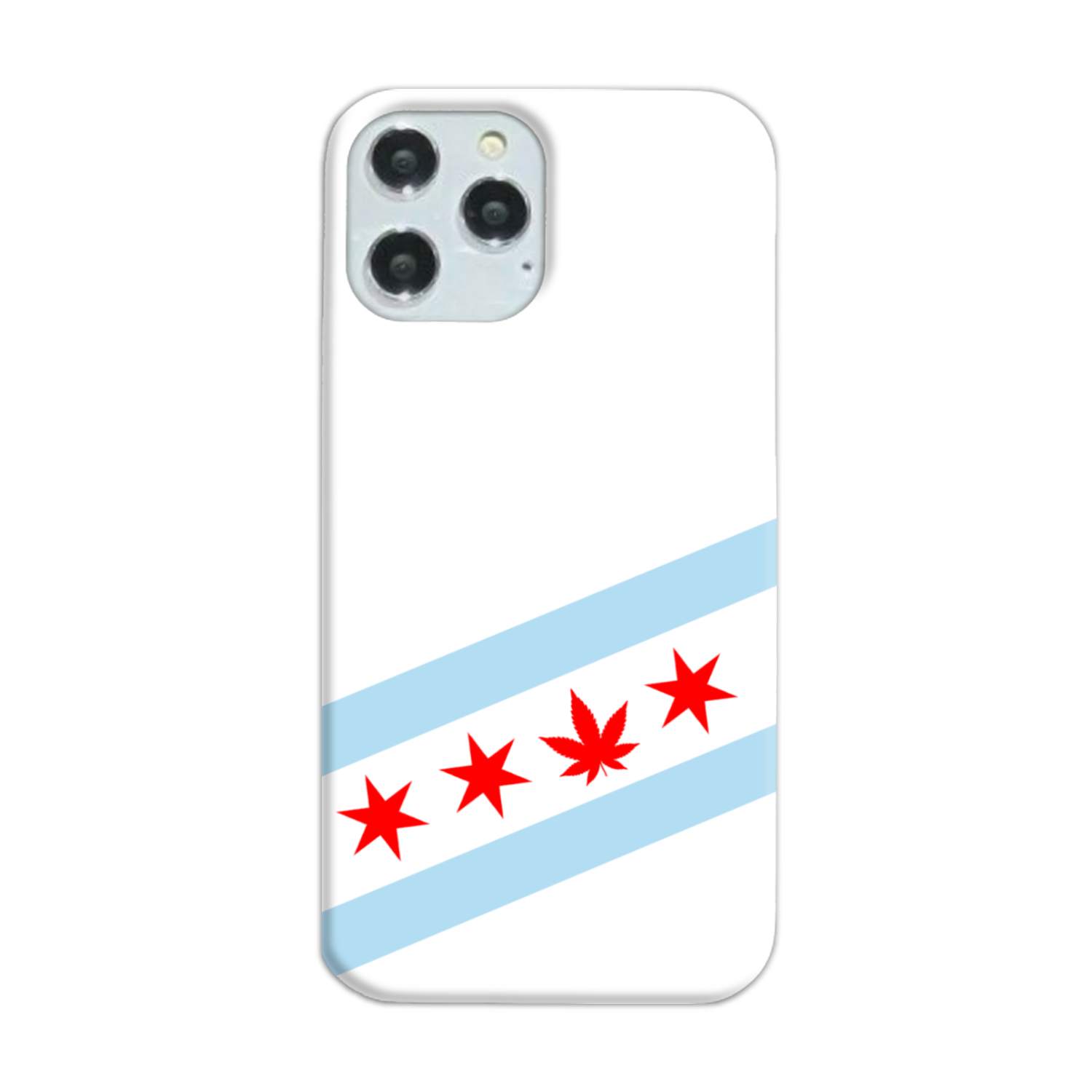 Chicago Flag Single Pot Leaf Slim Phone Case