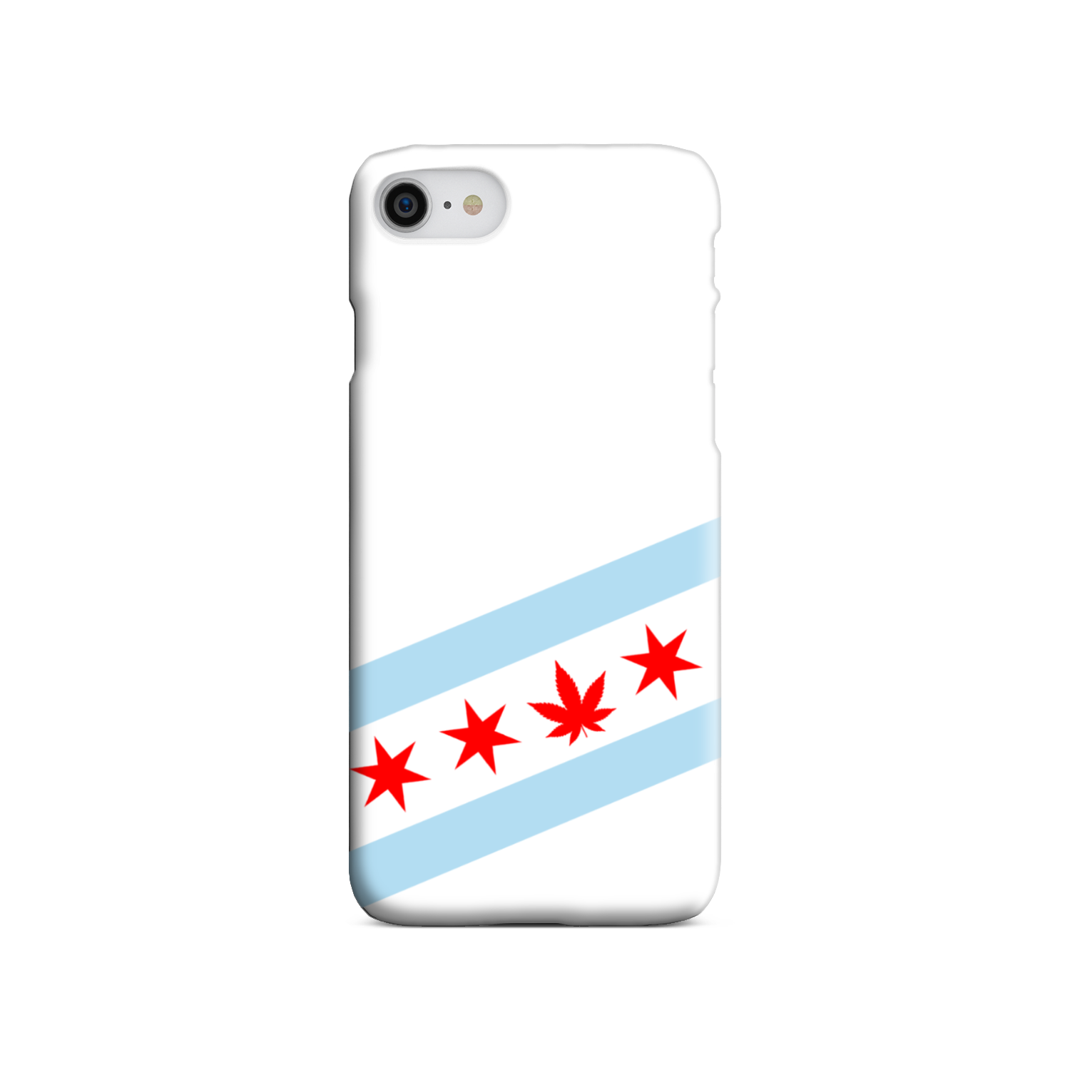Chicago Flag Single Pot Leaf Slim Phone Case