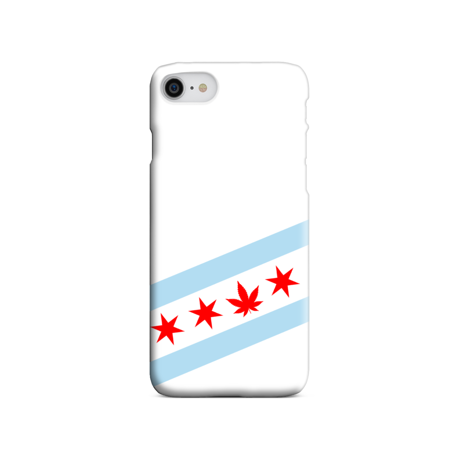 Chicago Flag Single Pot Leaf Slim Phone Case