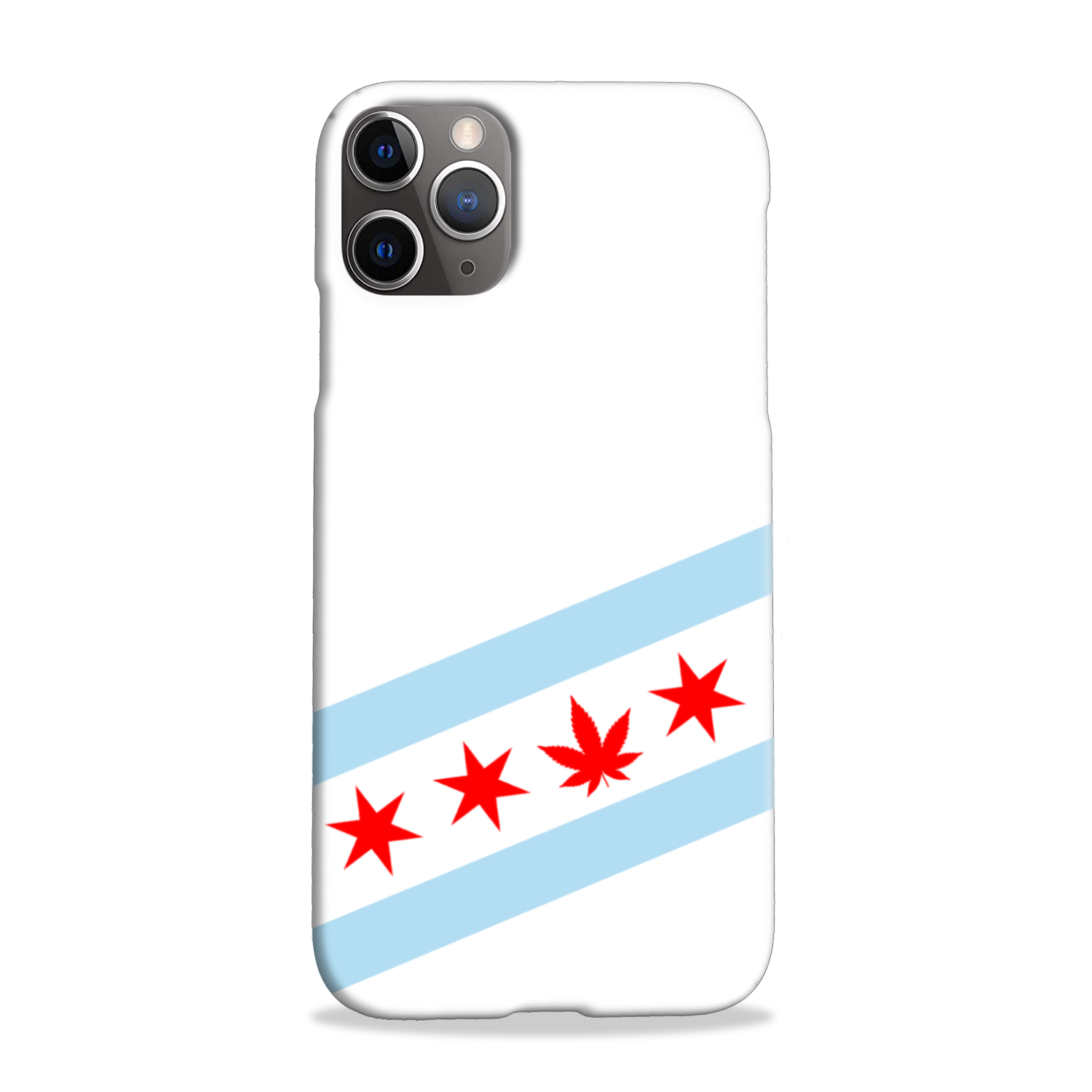 Chicago Flag Single Pot Leaf Slim Phone Case