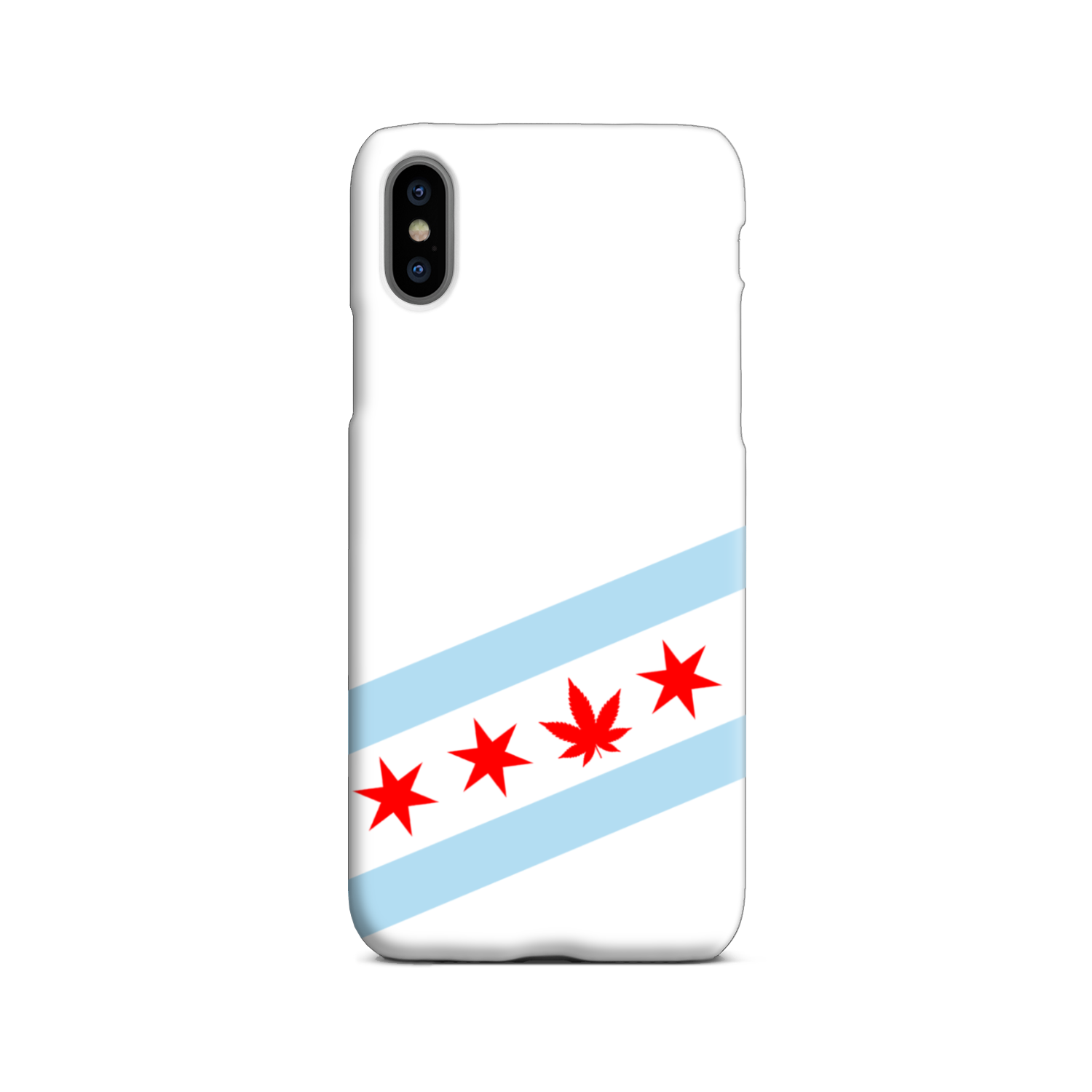 Chicago Flag Single Pot Leaf Slim Phone Case