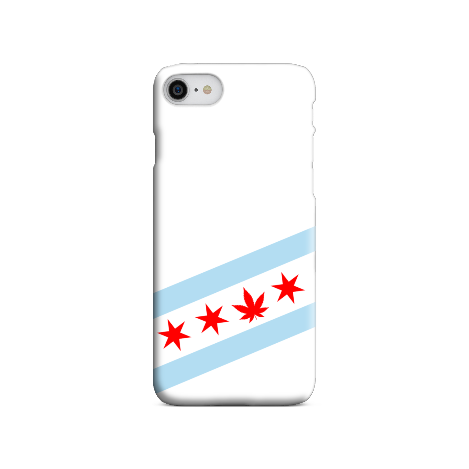 Chicago Flag Single Pot Leaf Slim Phone Case