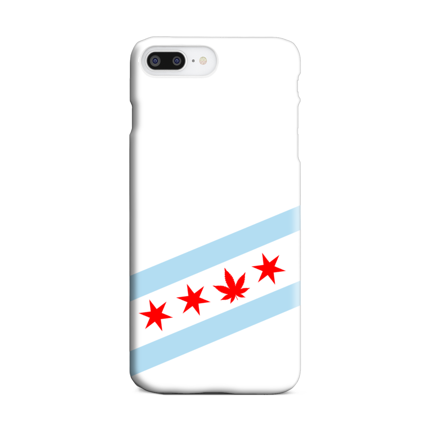 Chicago Flag Single Pot Leaf Slim Phone Case