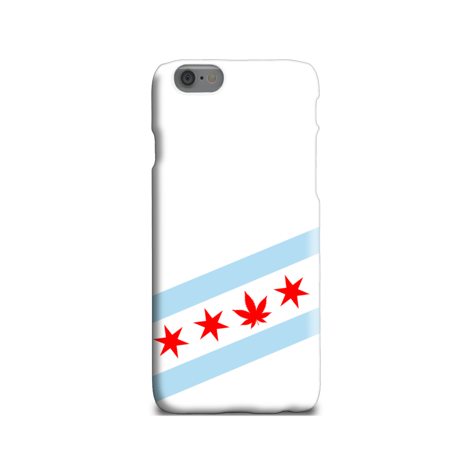 Chicago Flag Single Pot Leaf Slim Phone Case