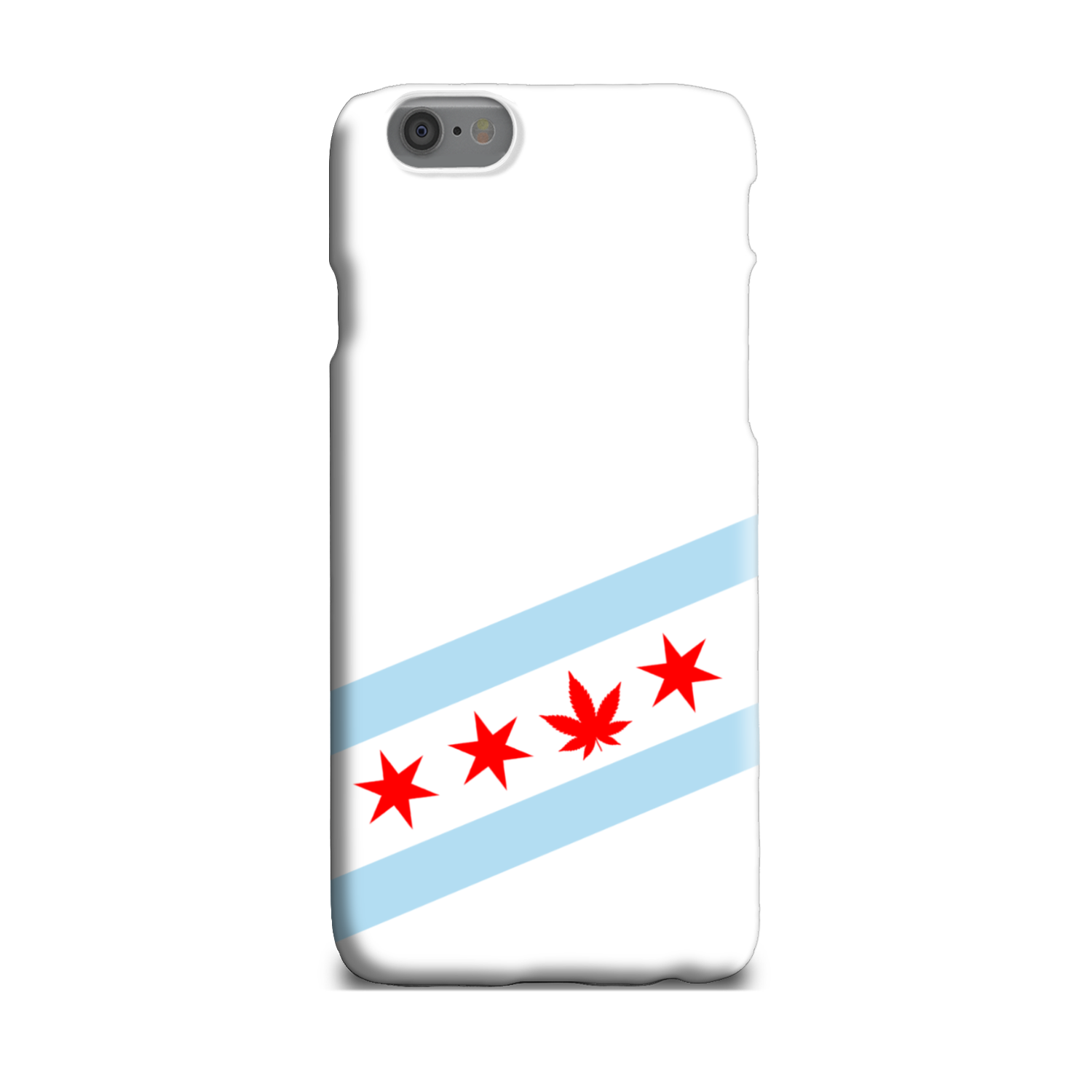 Chicago Flag Single Pot Leaf Slim Phone Case