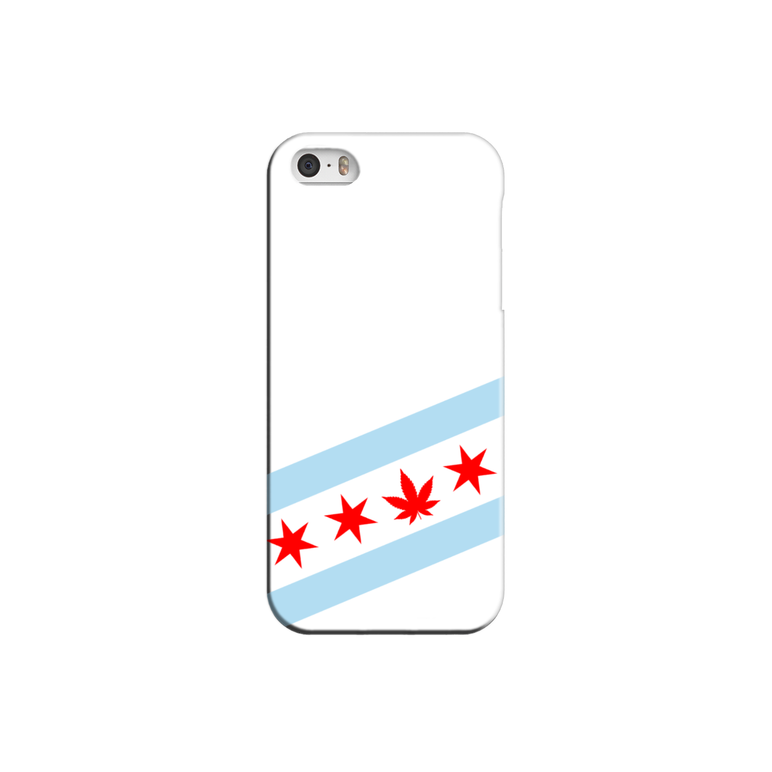 Chicago Flag Single Pot Leaf Slim Phone Case