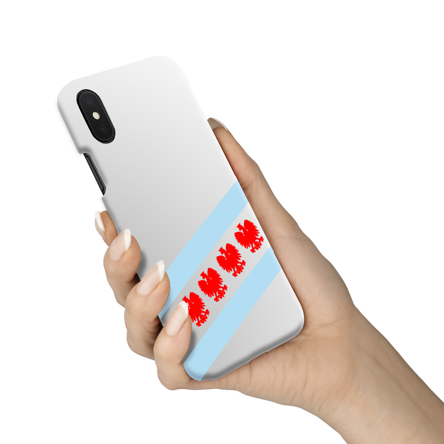 Chicago Flag Polish Four Eagle Slim Phone Case