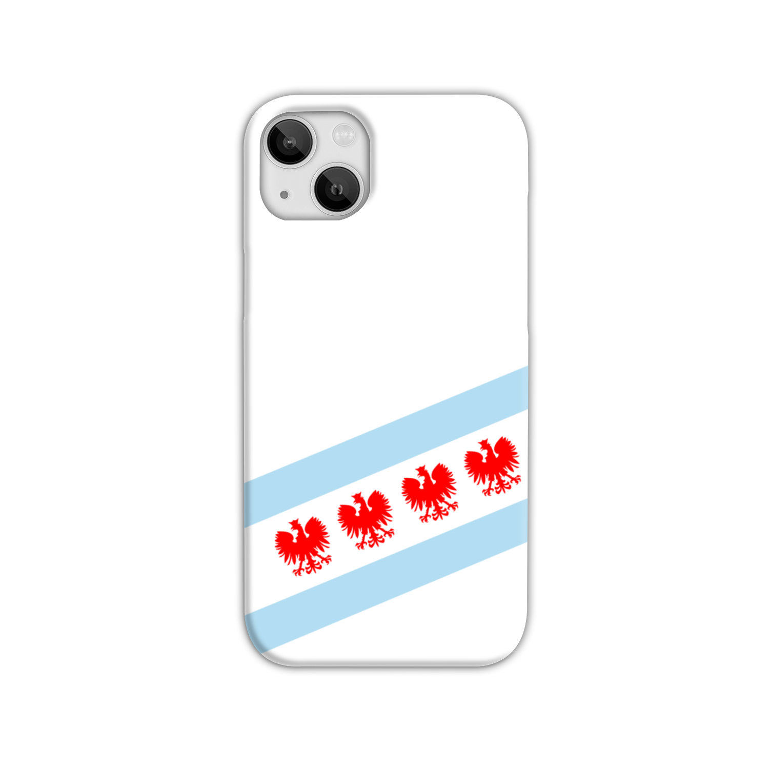 Chicago Flag Polish Four Eagle Slim Phone Case