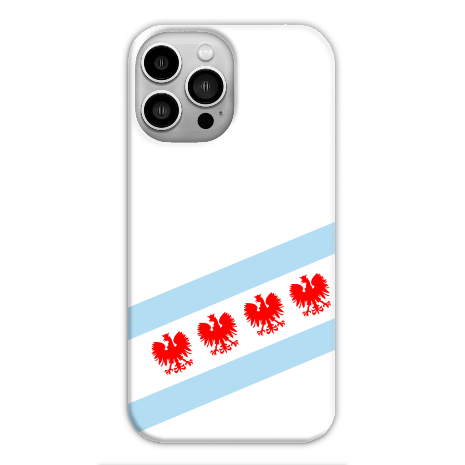 Chicago Flag Polish Four Eagle Slim Phone Case