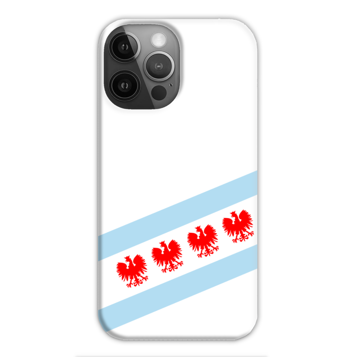 Chicago Flag Polish Four Eagle Slim Phone Case
