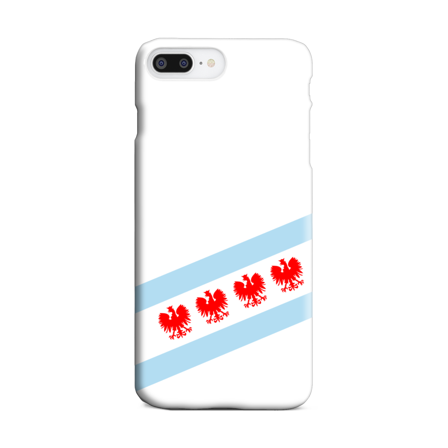 Chicago Flag Polish Four Eagle Slim Phone Case