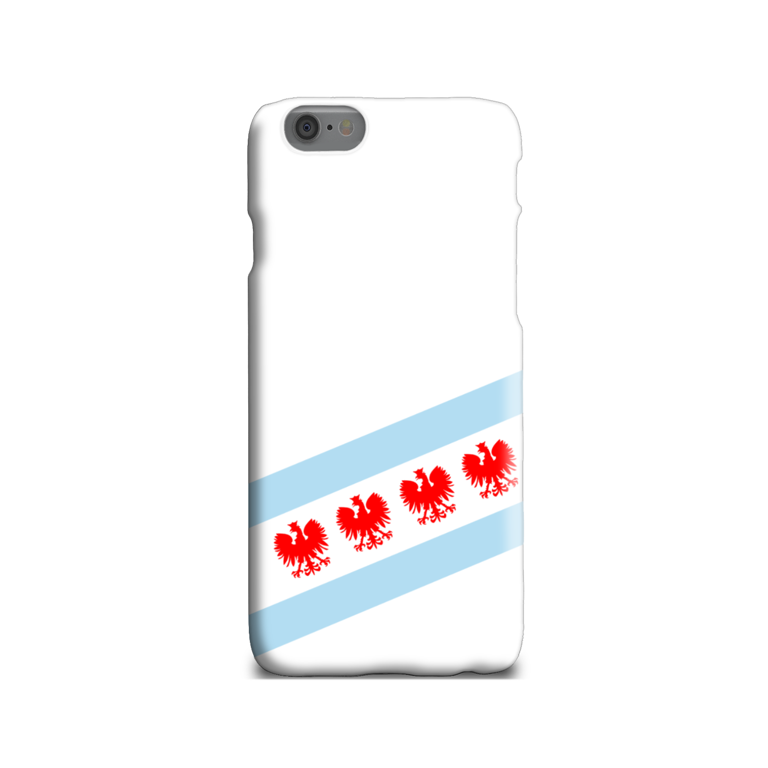 Chicago Flag Polish Four Eagle Slim Phone Case