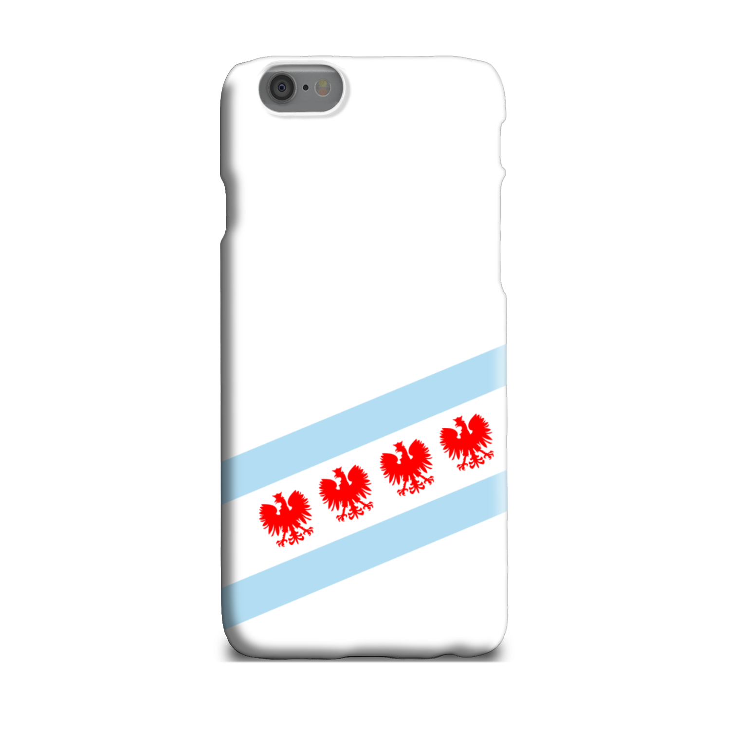Chicago Flag Polish Four Eagle Slim Phone Case