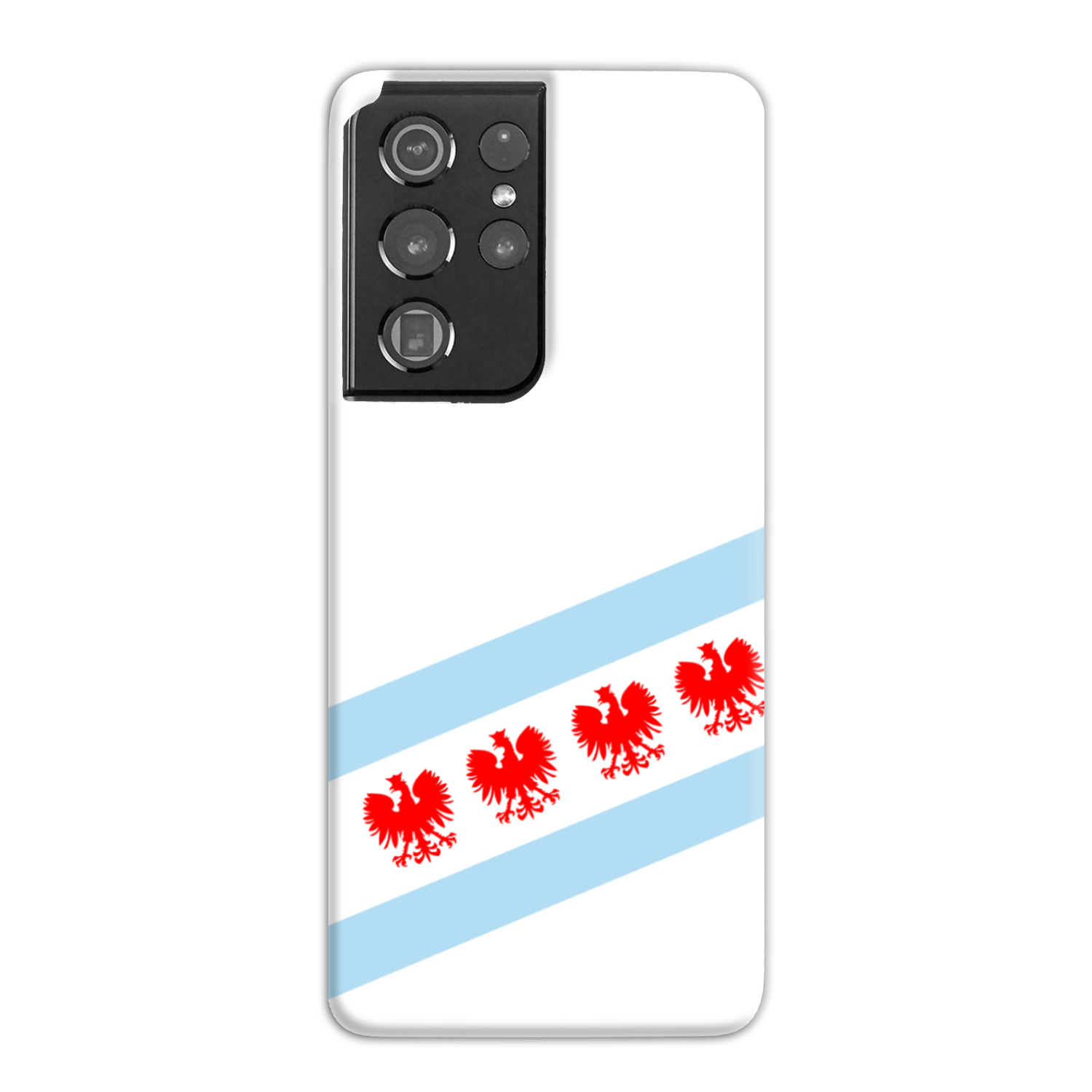 Chicago Flag Polish Four Eagle Slim Phone Case
