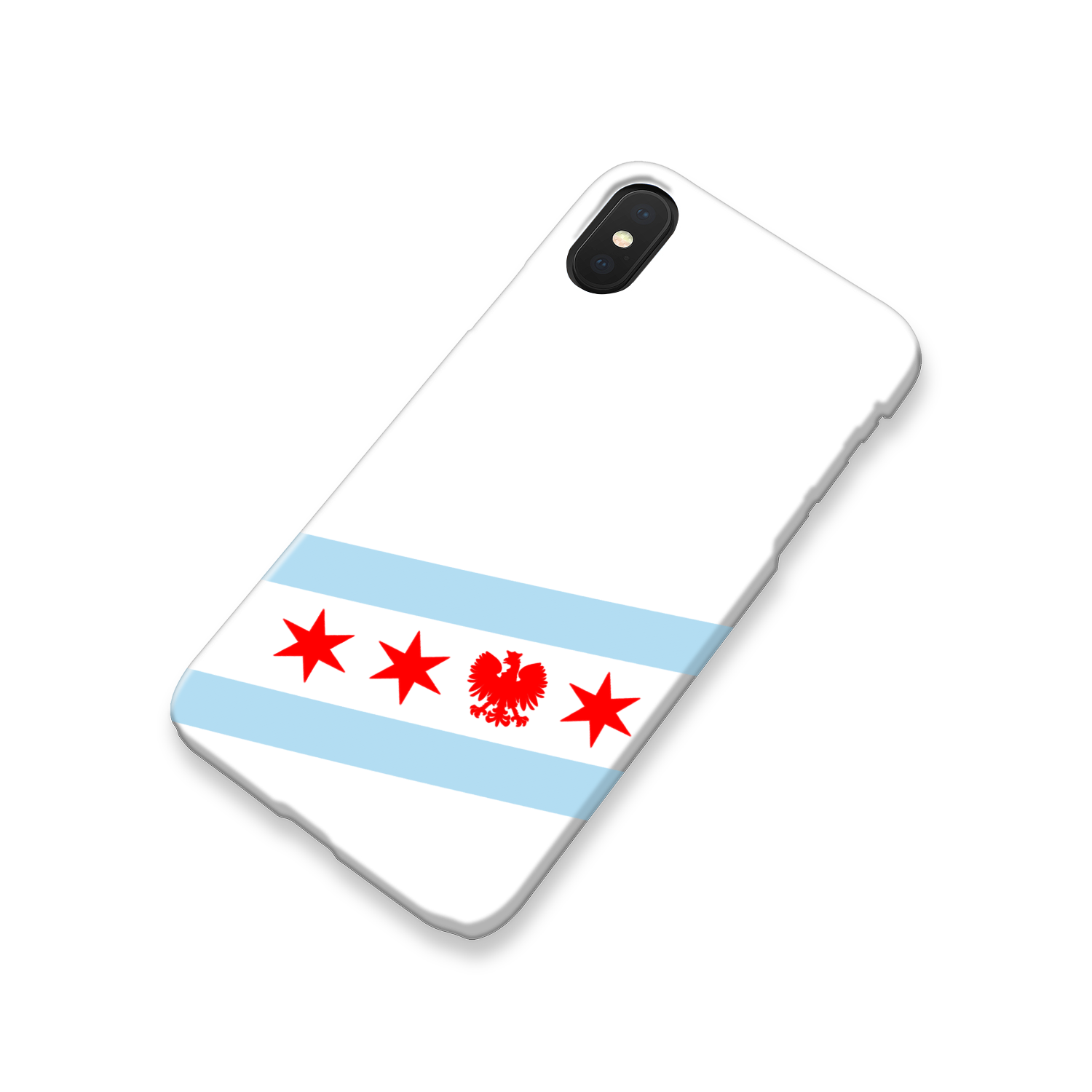 Chicago Flag Polish Single Eagle Slim Phone Case