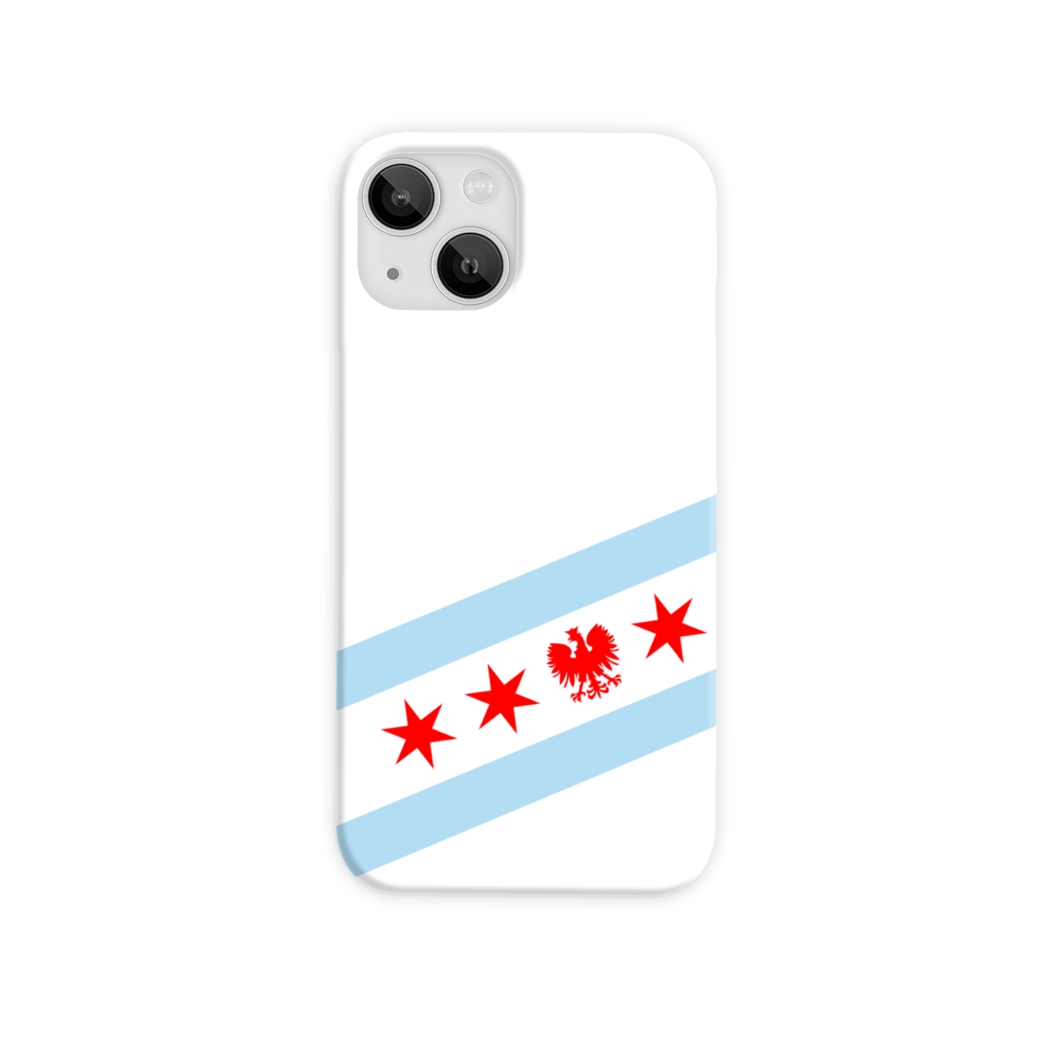 Chicago Flag Polish Single Eagle Slim Phone Case
