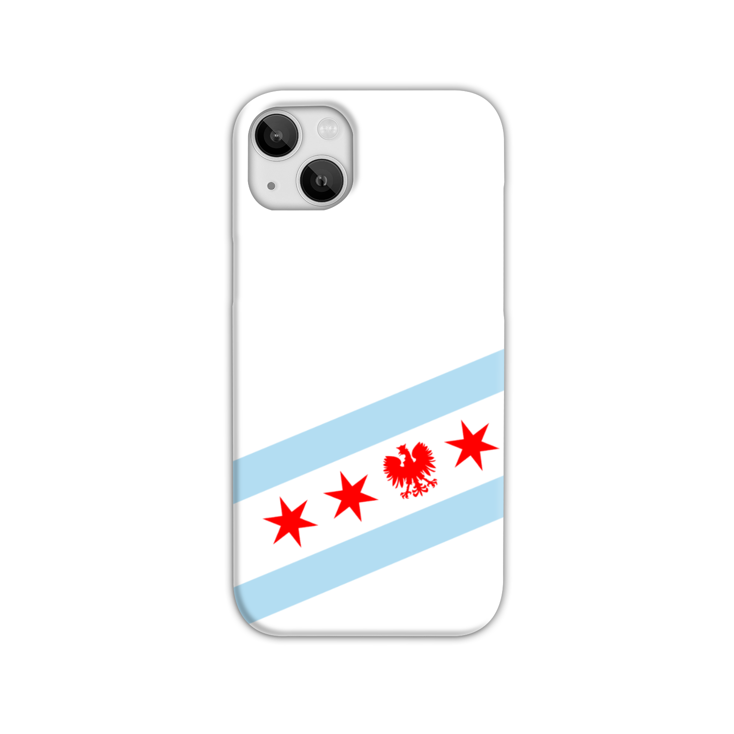 Chicago Flag Polish Single Eagle Slim Phone Case