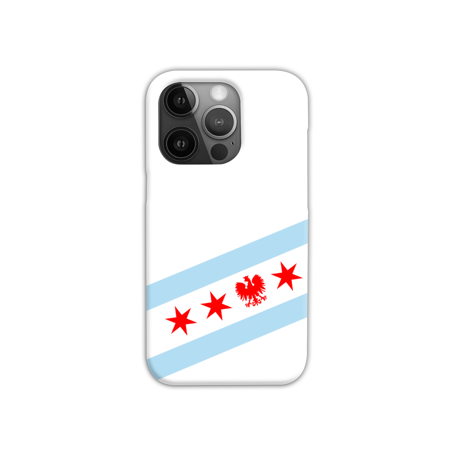 Chicago Flag Polish Single Eagle Slim Phone Case