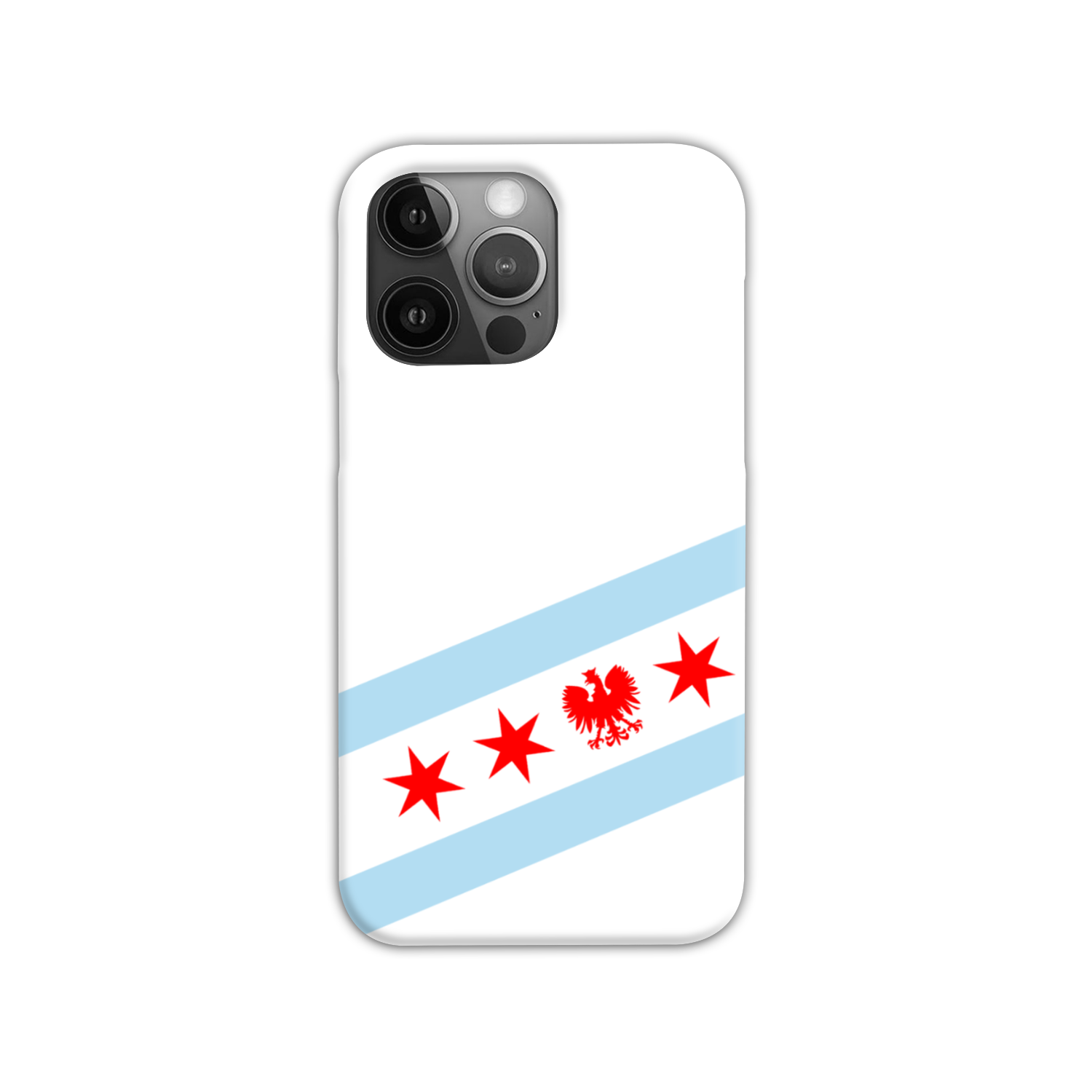 Chicago Flag Polish Single Eagle Slim Phone Case