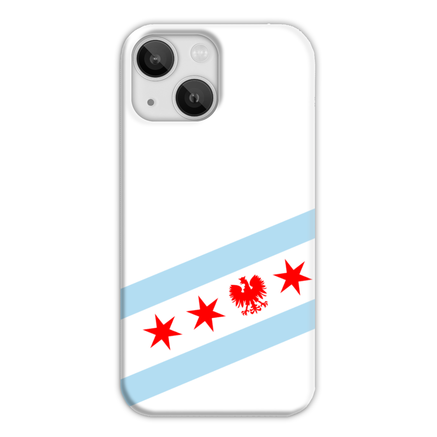 Chicago Flag Polish Single Eagle Slim Phone Case