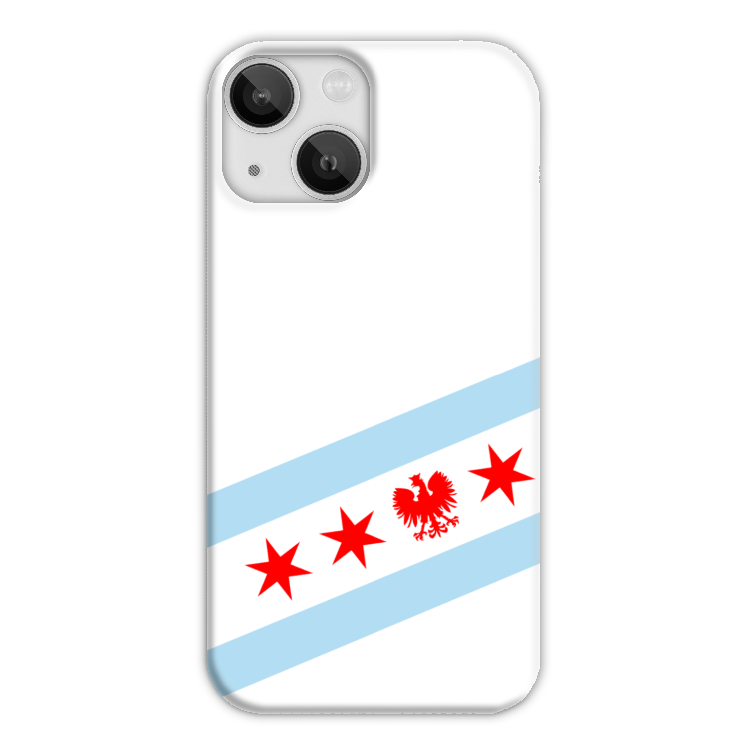 Chicago Flag Polish Single Eagle Slim Phone Case