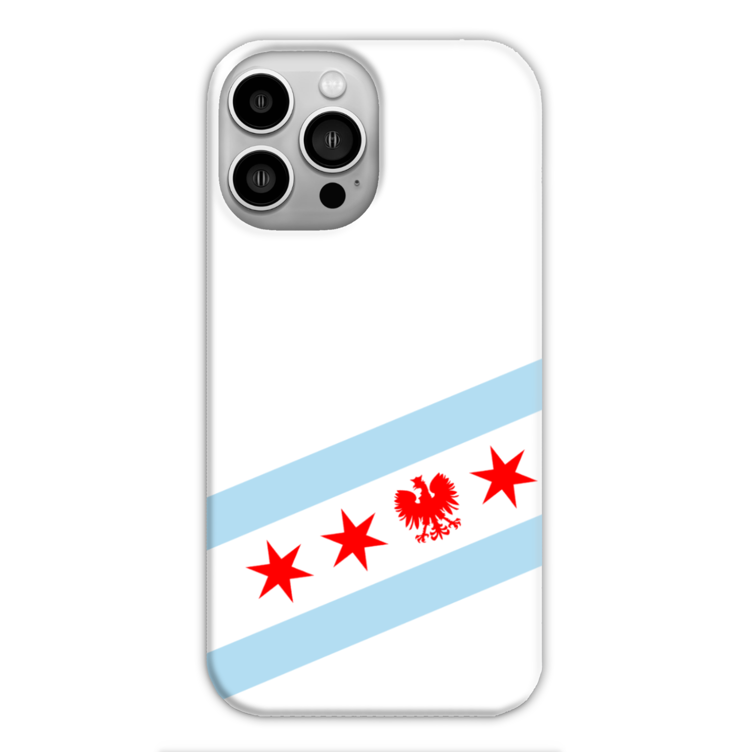 Chicago Flag Polish Single Eagle Slim Phone Case