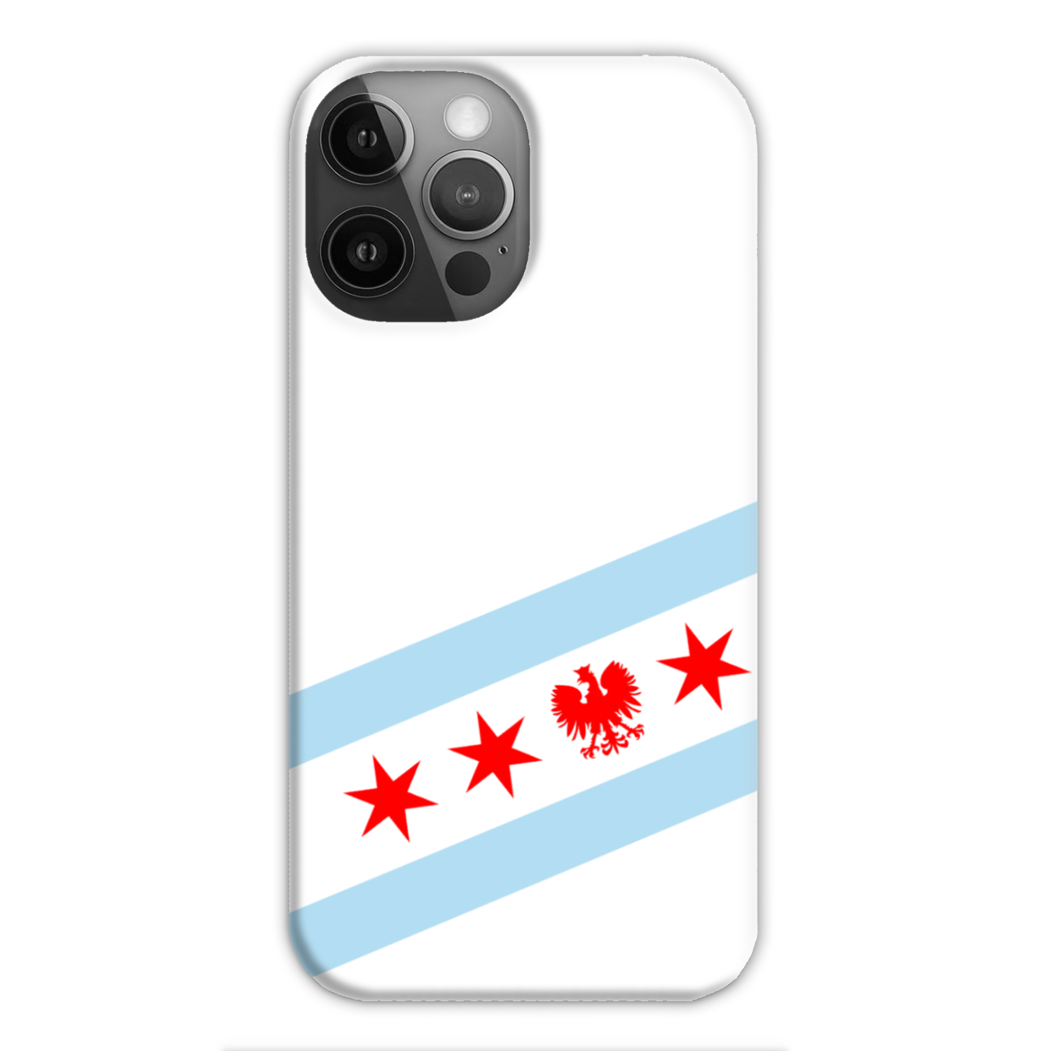 Chicago Flag Polish Single Eagle Slim Phone Case