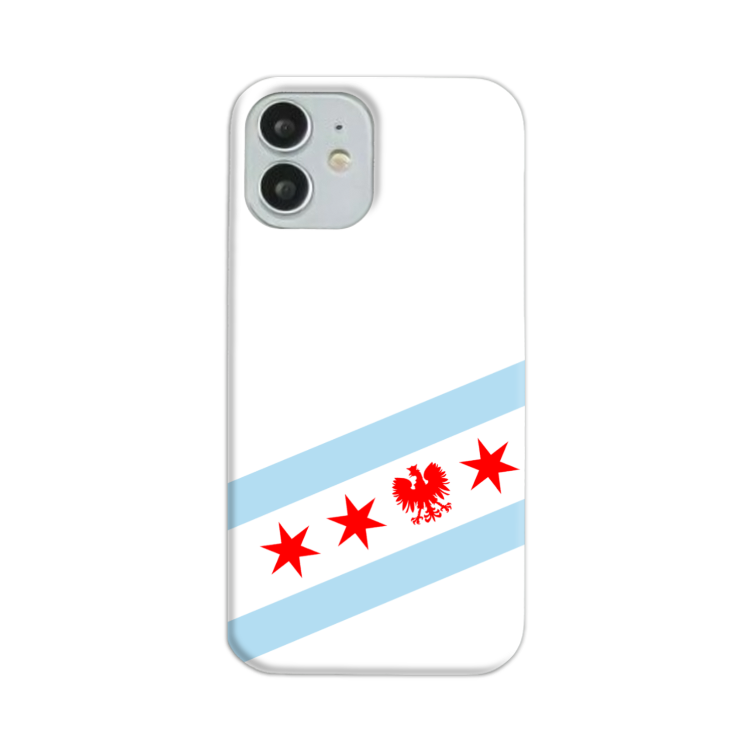 Chicago Flag Polish Single Eagle Slim Phone Case