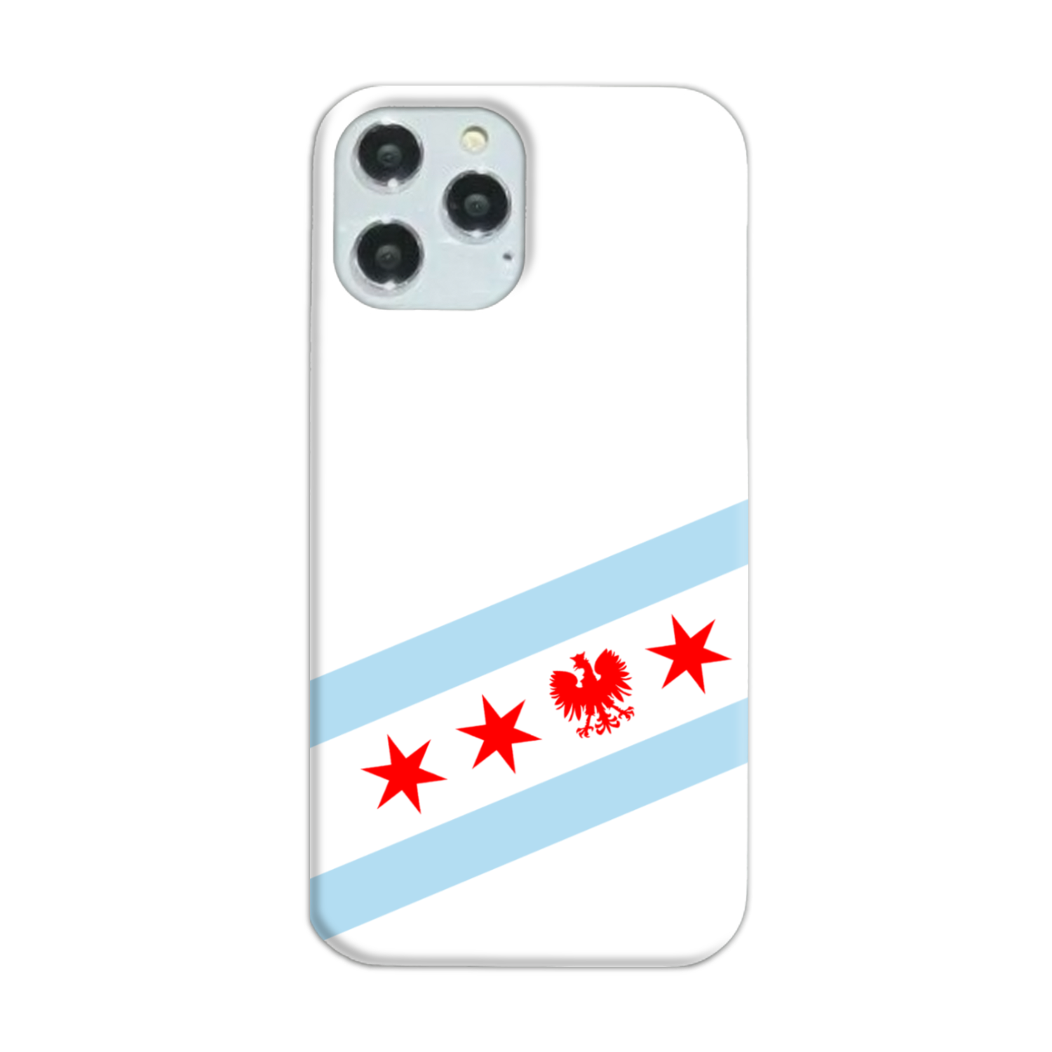 Chicago Flag Polish Single Eagle Slim Phone Case