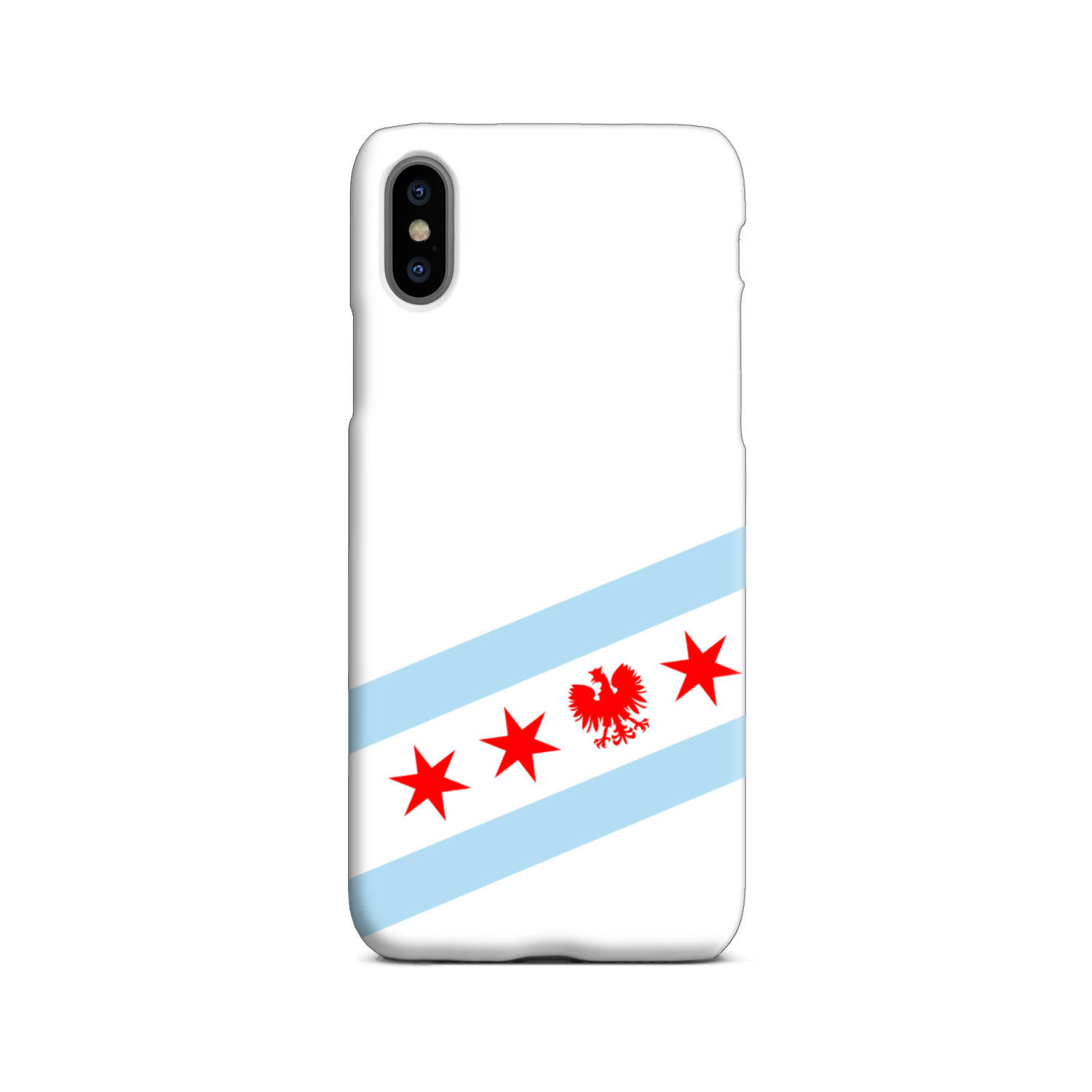 Chicago Flag Polish Single Eagle Slim Phone Case