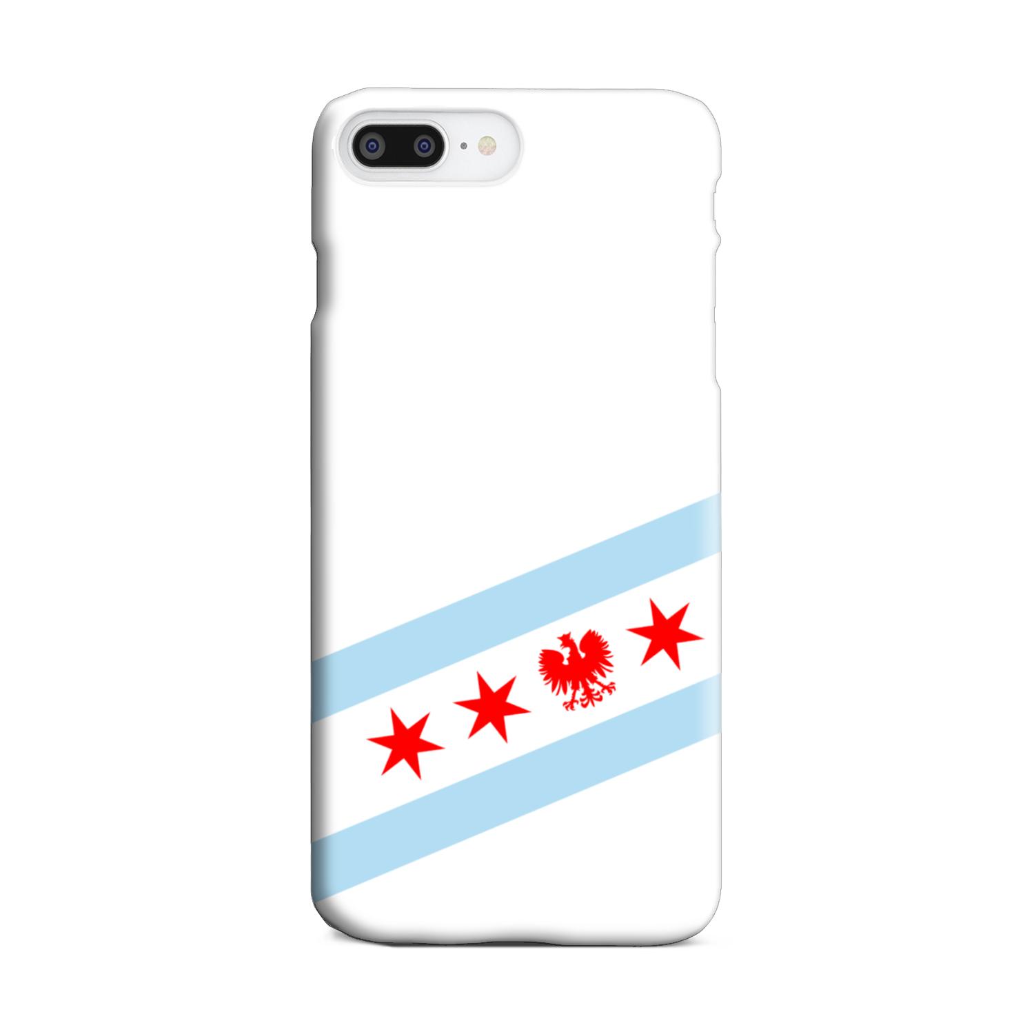 Chicago Flag Polish Single Eagle Slim Phone Case