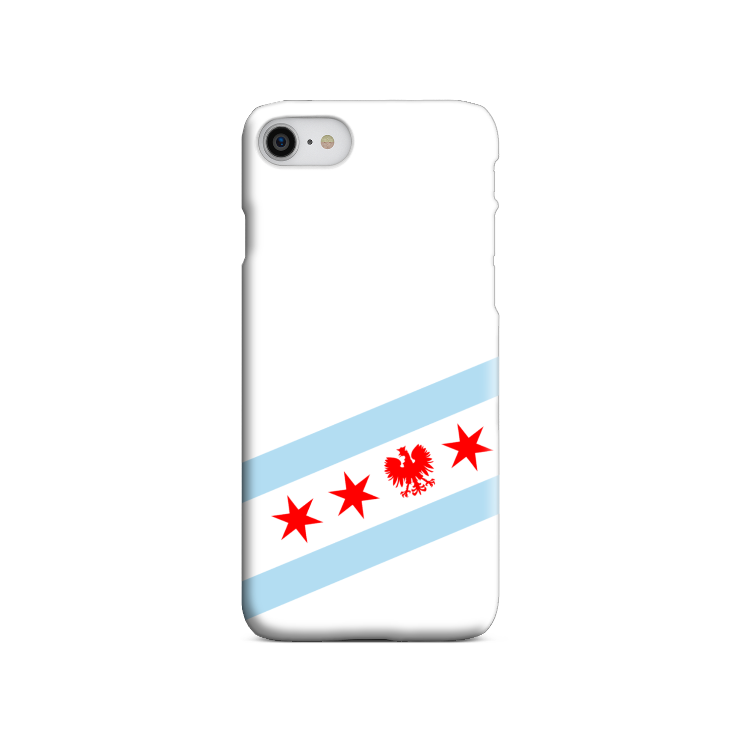 Chicago Flag Polish Single Eagle Slim Phone Case