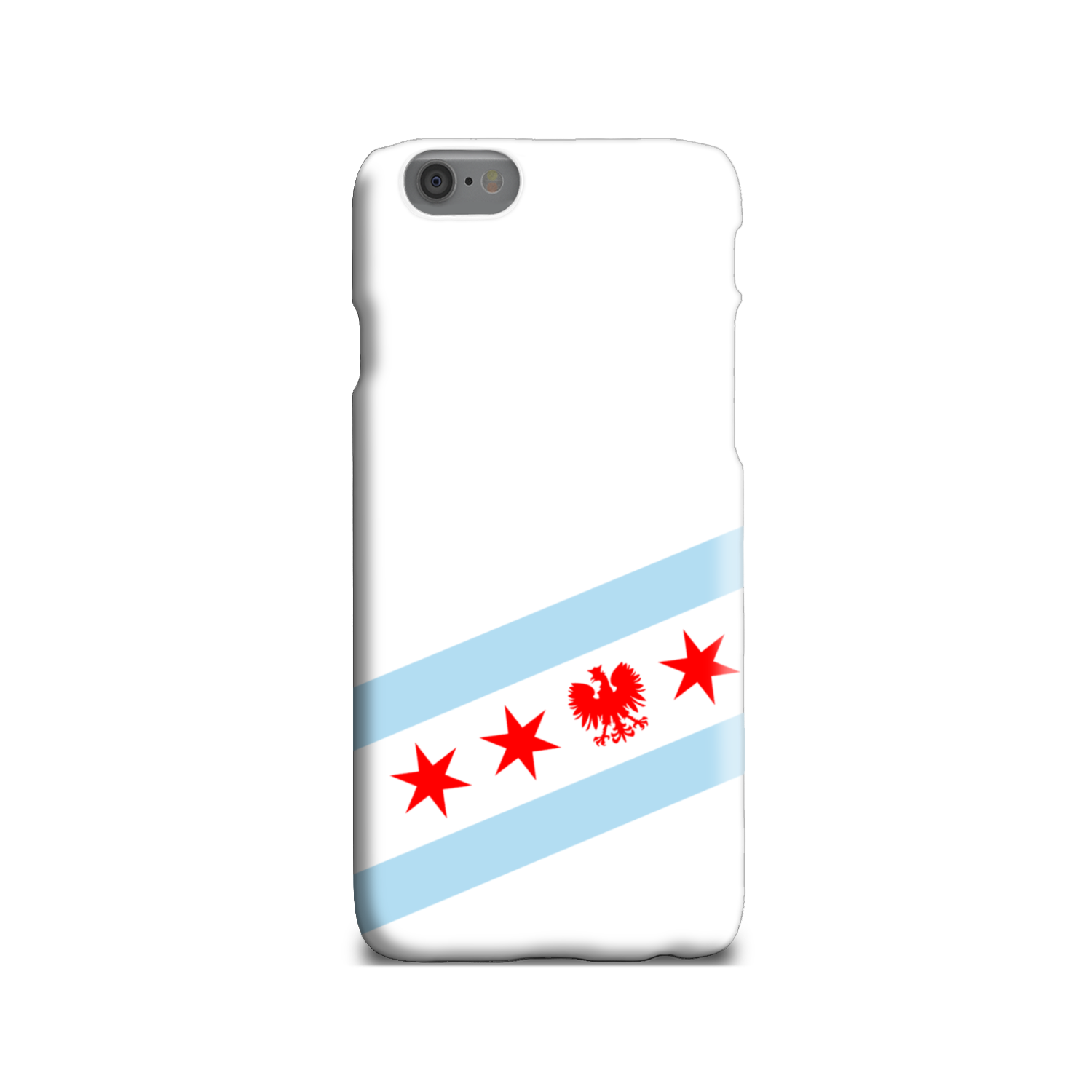 Chicago Flag Polish Single Eagle Slim Phone Case