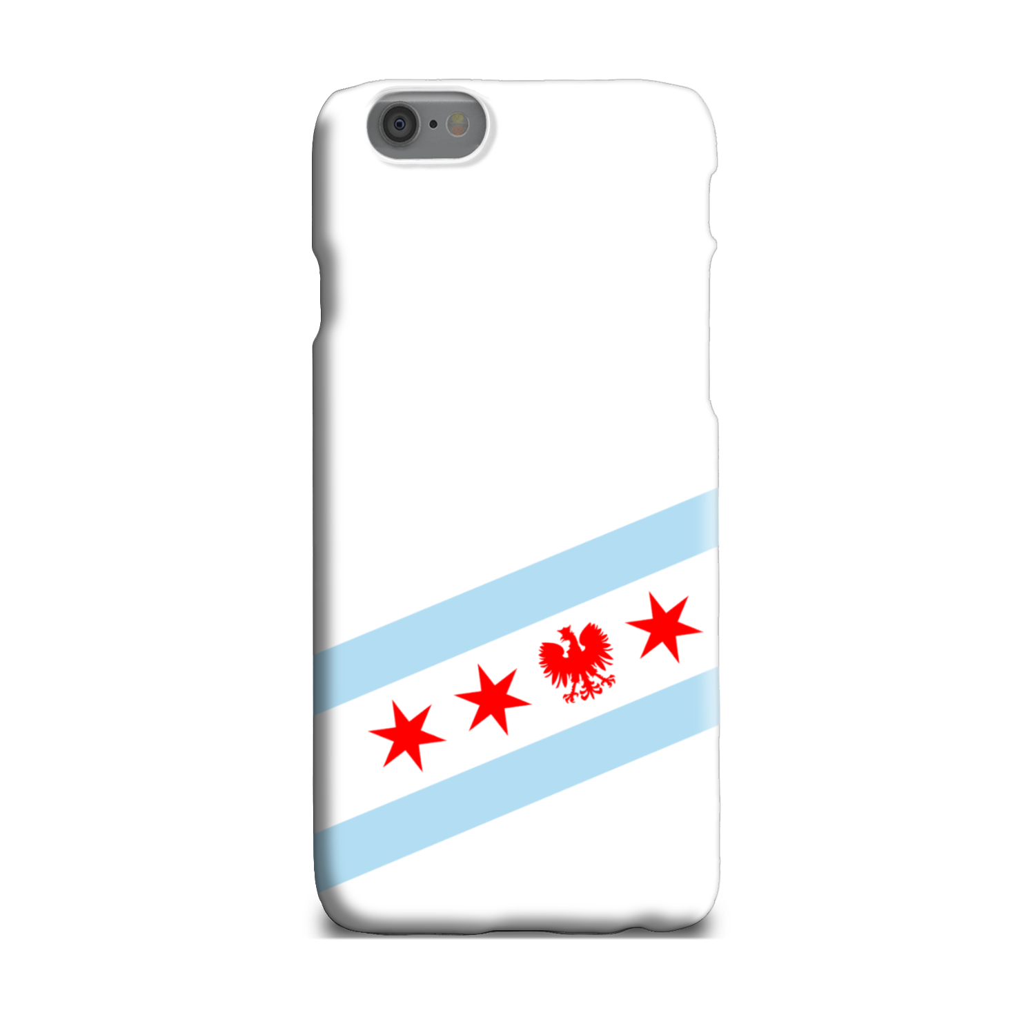 Chicago Flag Polish Single Eagle Slim Phone Case