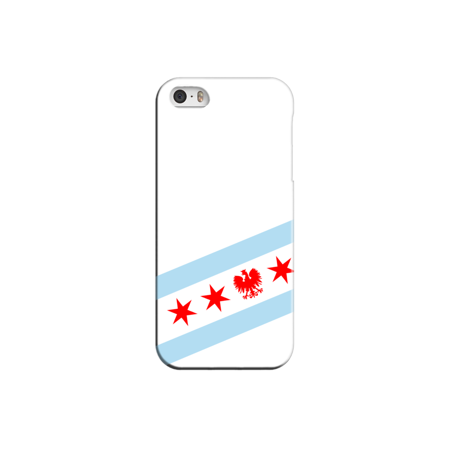 Chicago Flag Polish Single Eagle Slim Phone Case