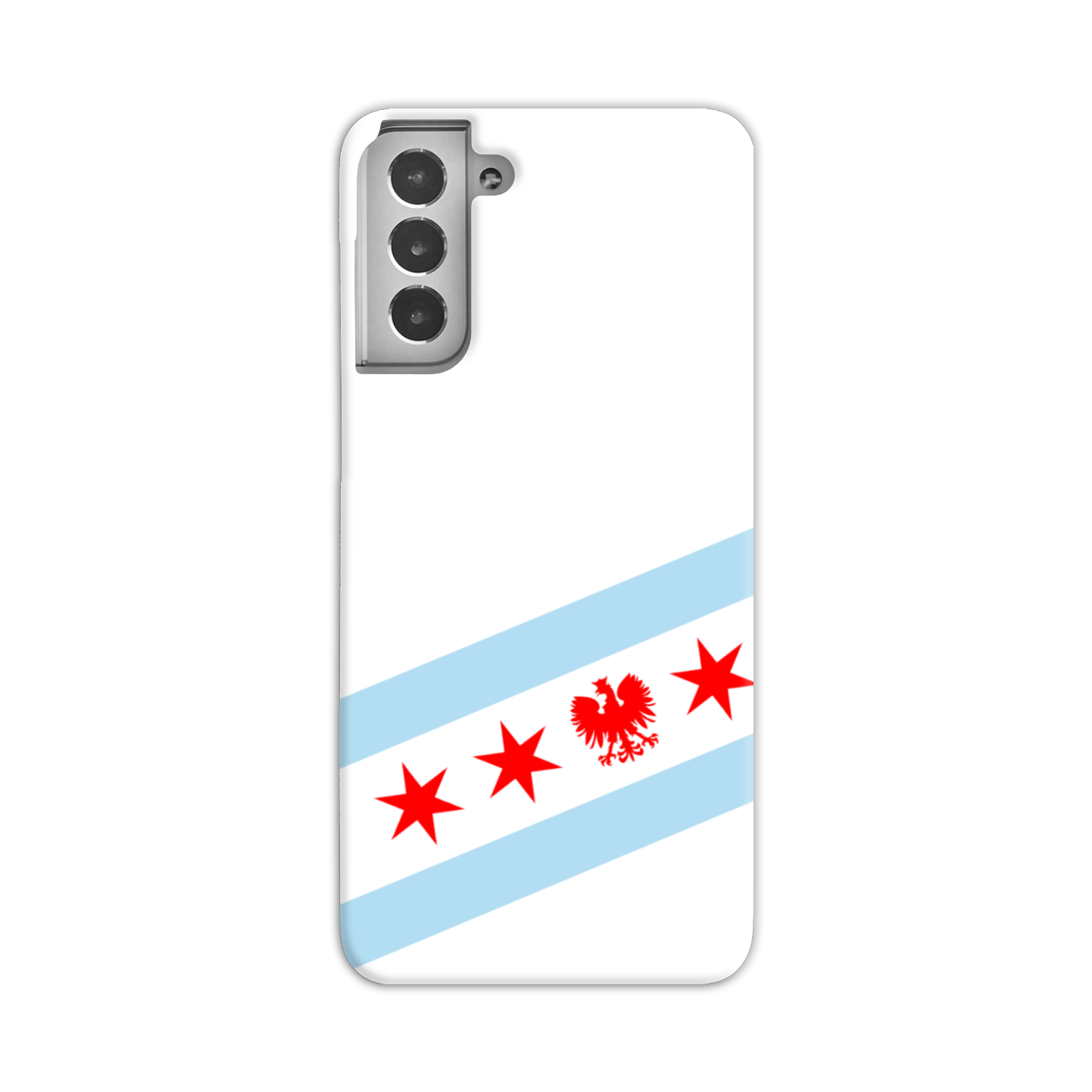 Chicago Flag Polish Single Eagle Slim Phone Case
