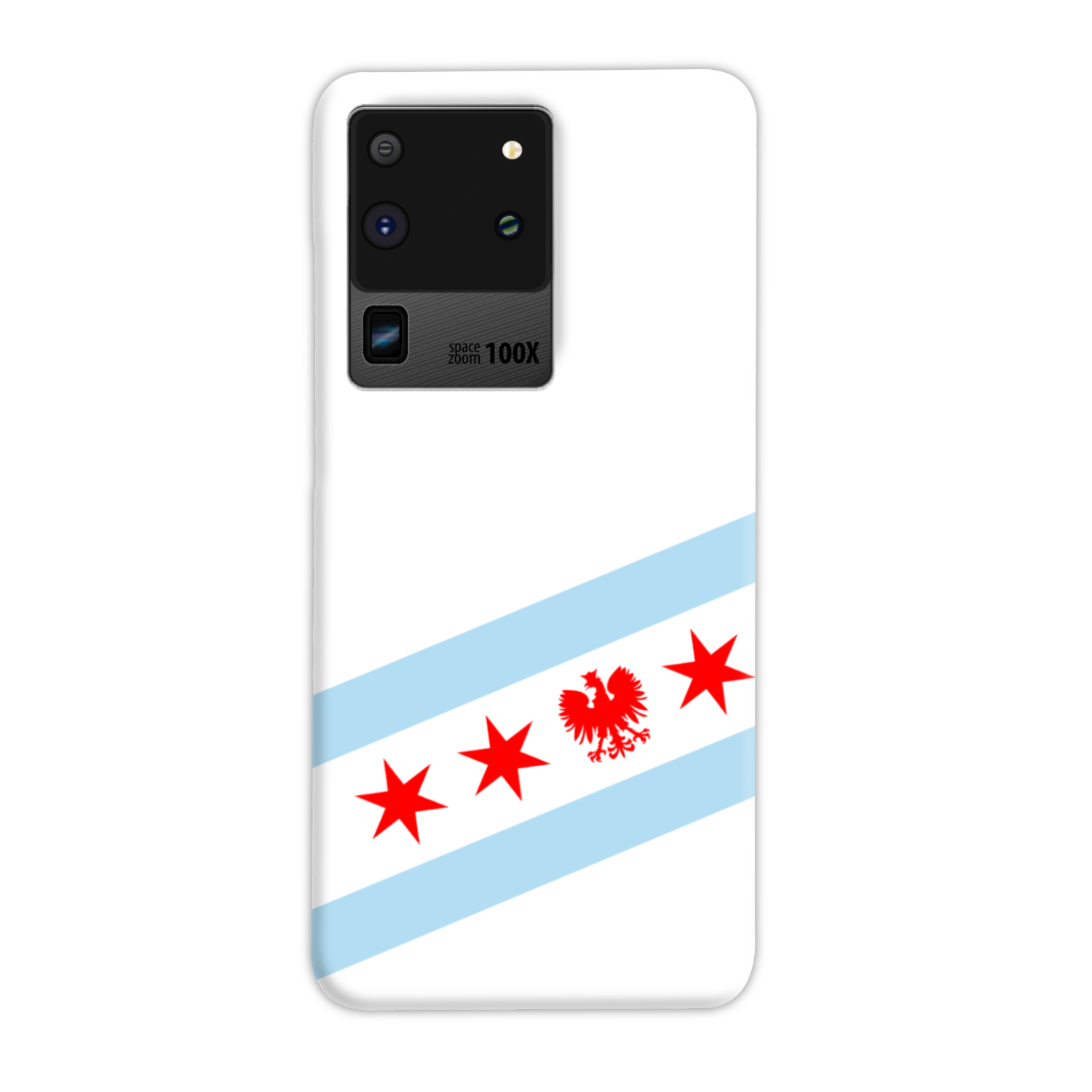 Chicago Flag Polish Single Eagle Slim Phone Case