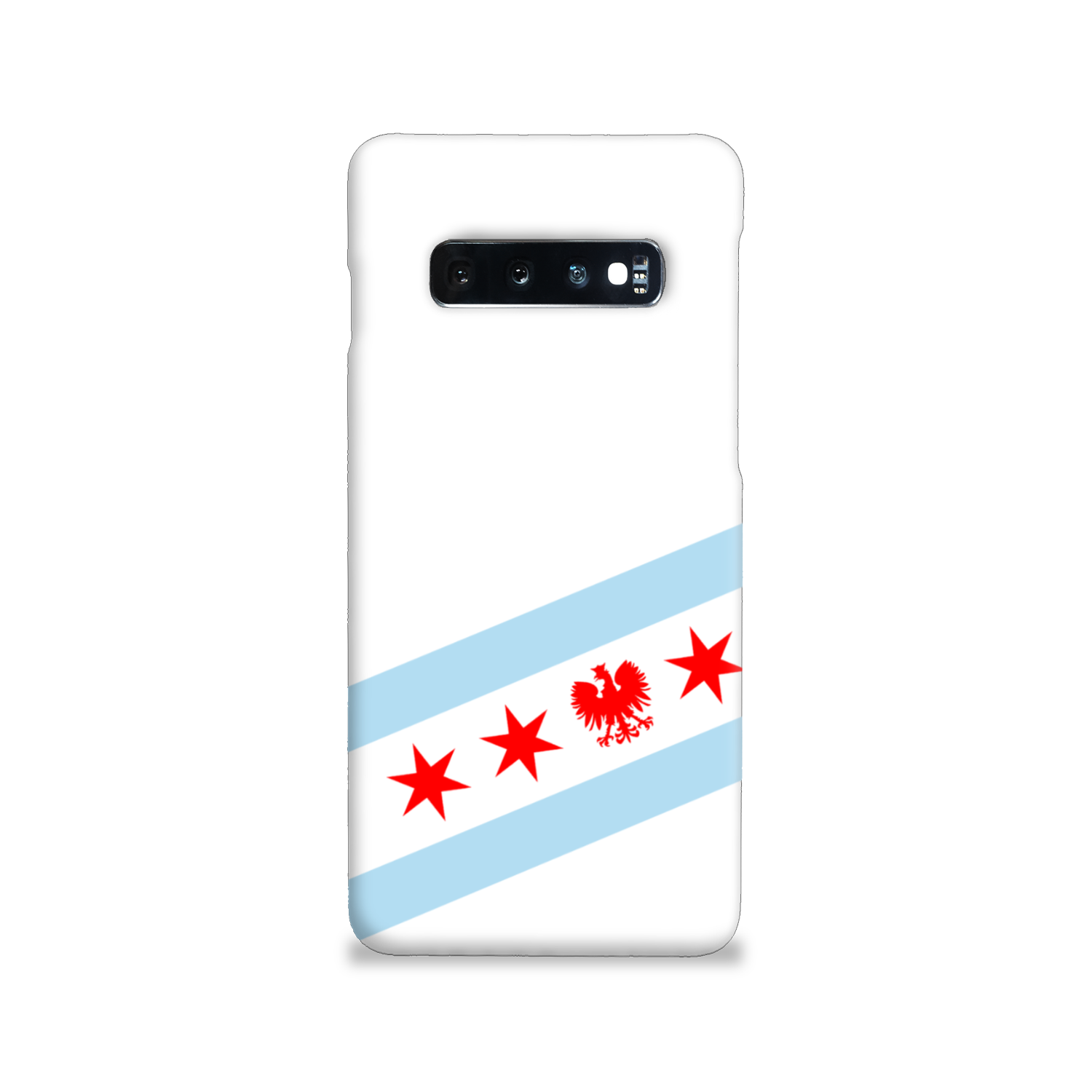 Chicago Flag Polish Single Eagle Slim Phone Case